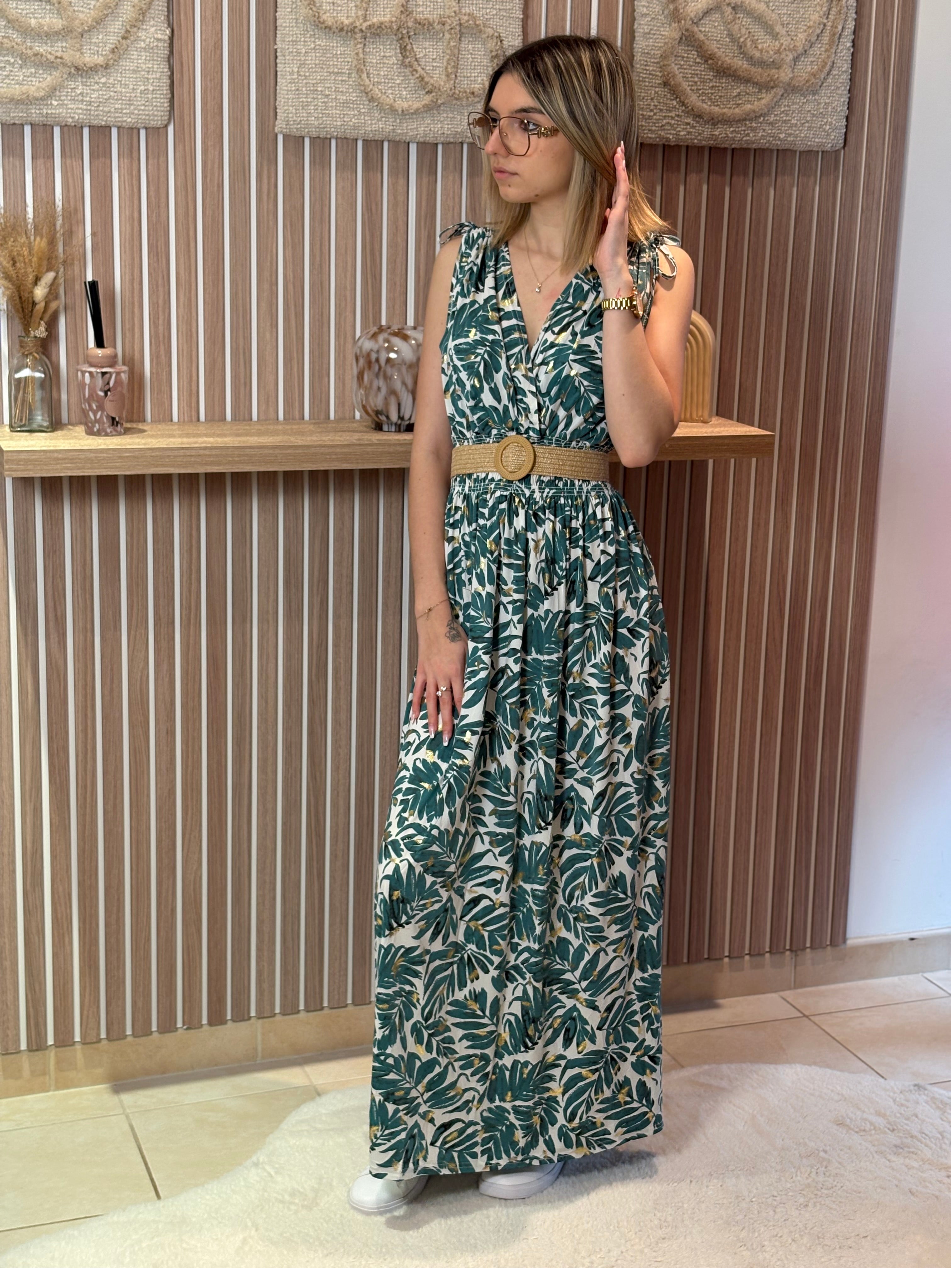 Robe Longue - Luna - Verte