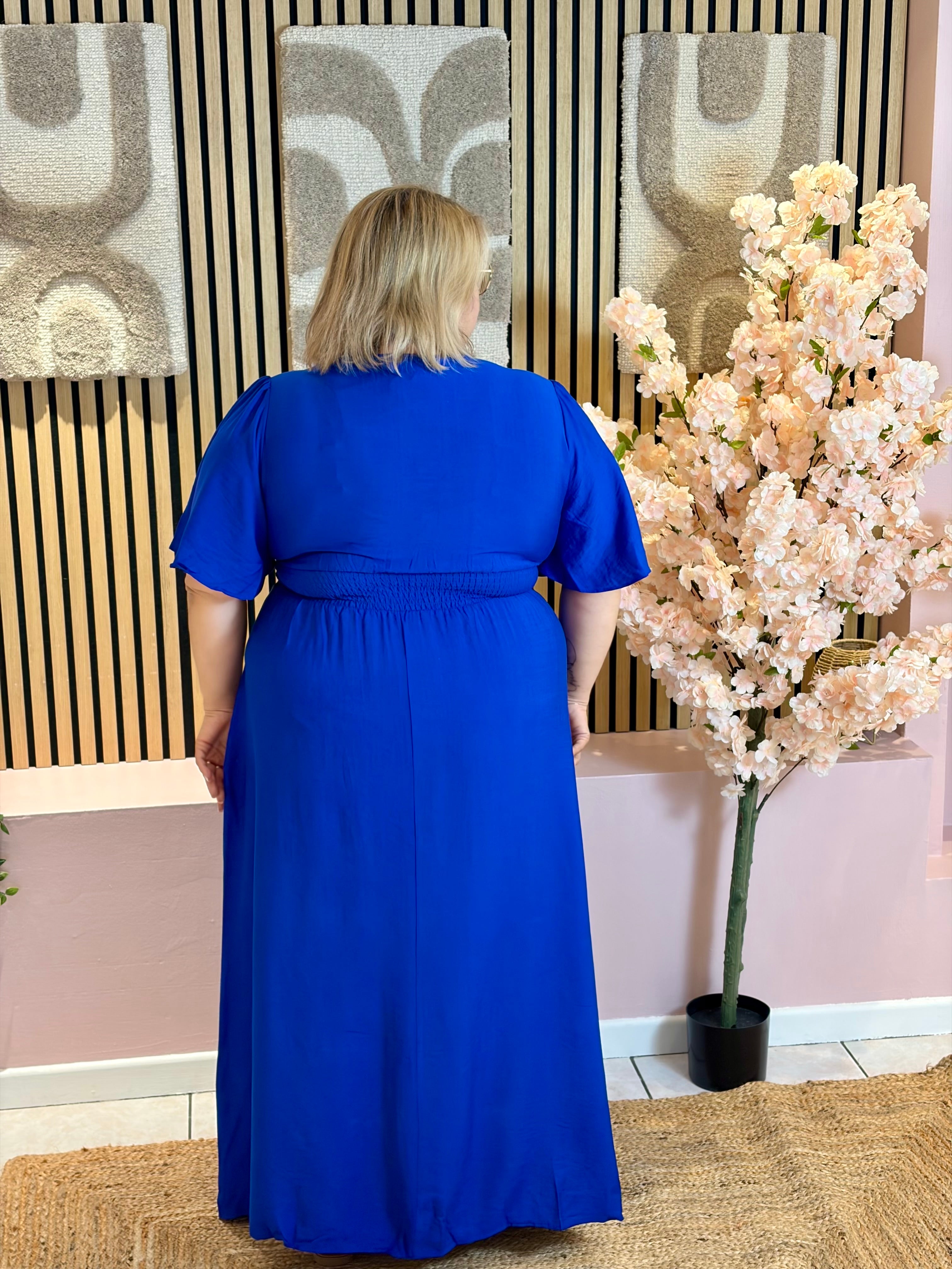 Robe Longue - Sarah - Bleu électrique