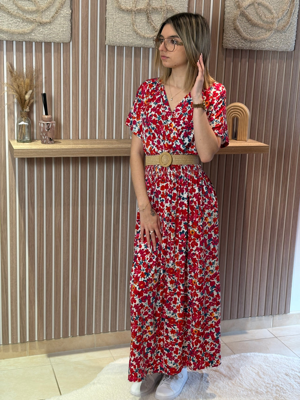 Robe longue - Camille - Rouge