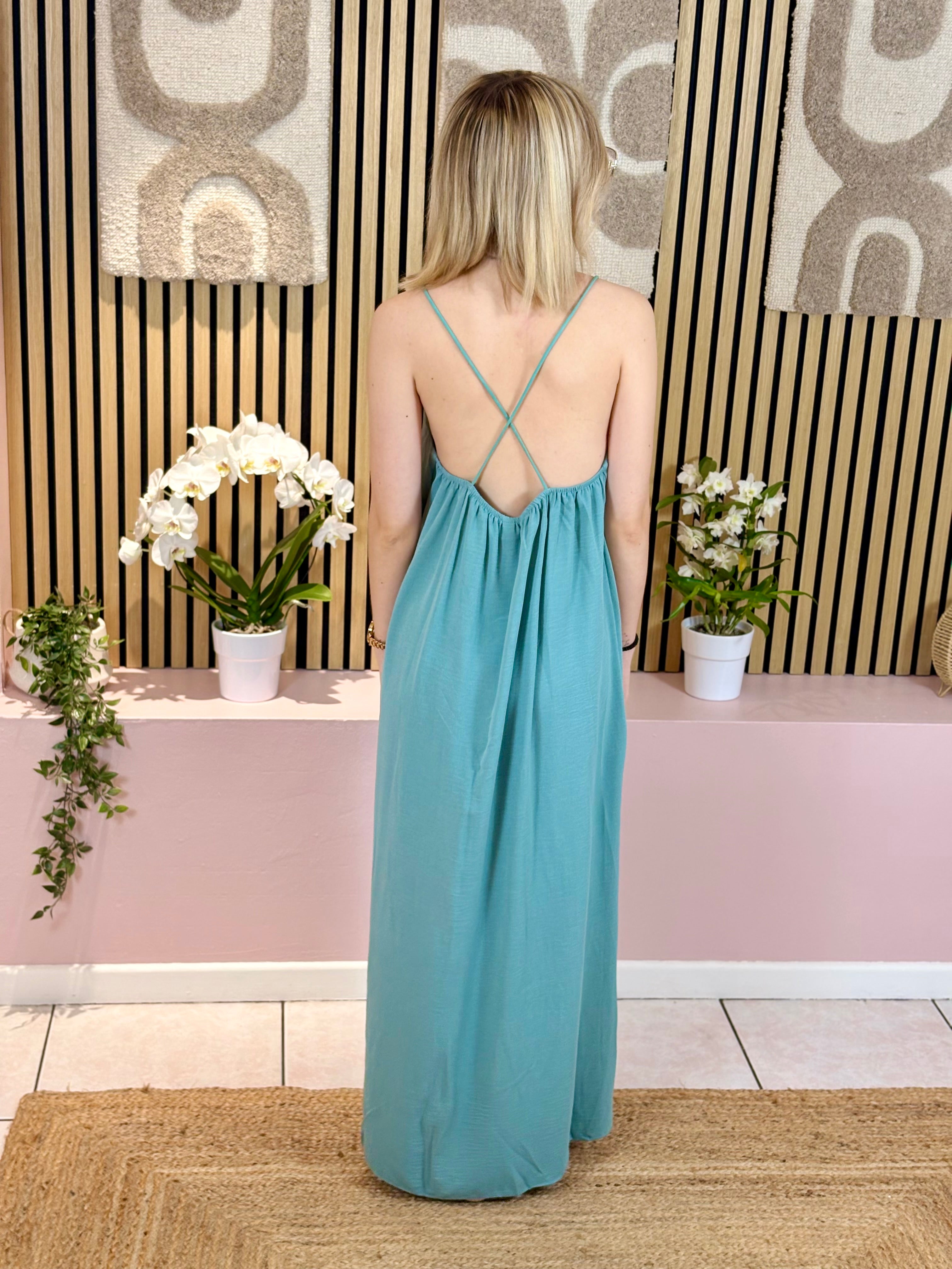 Robe Longue - Lana - Vert d'eau