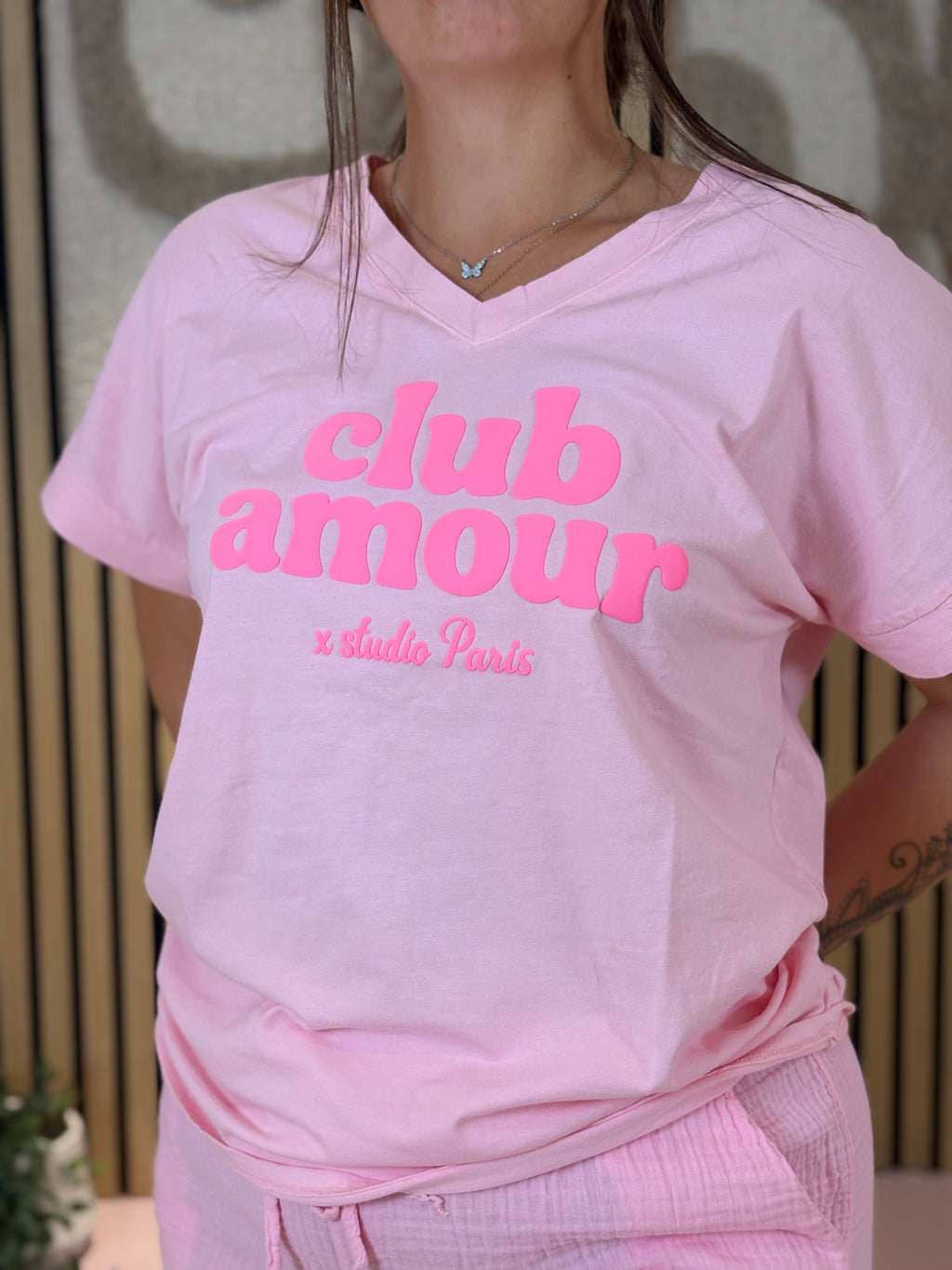 T-shirt - Club Amour - Rose