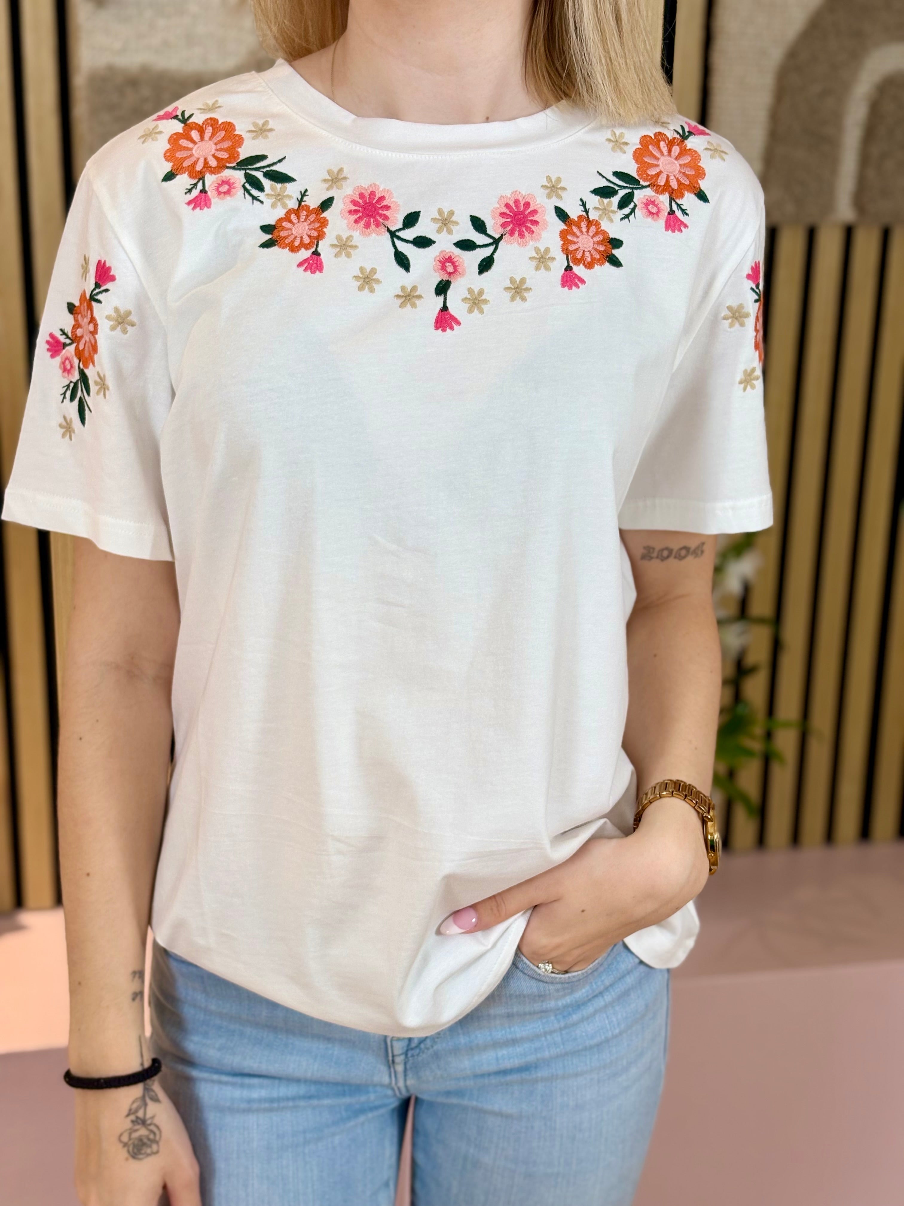T-shirt - Olivia - Blanc