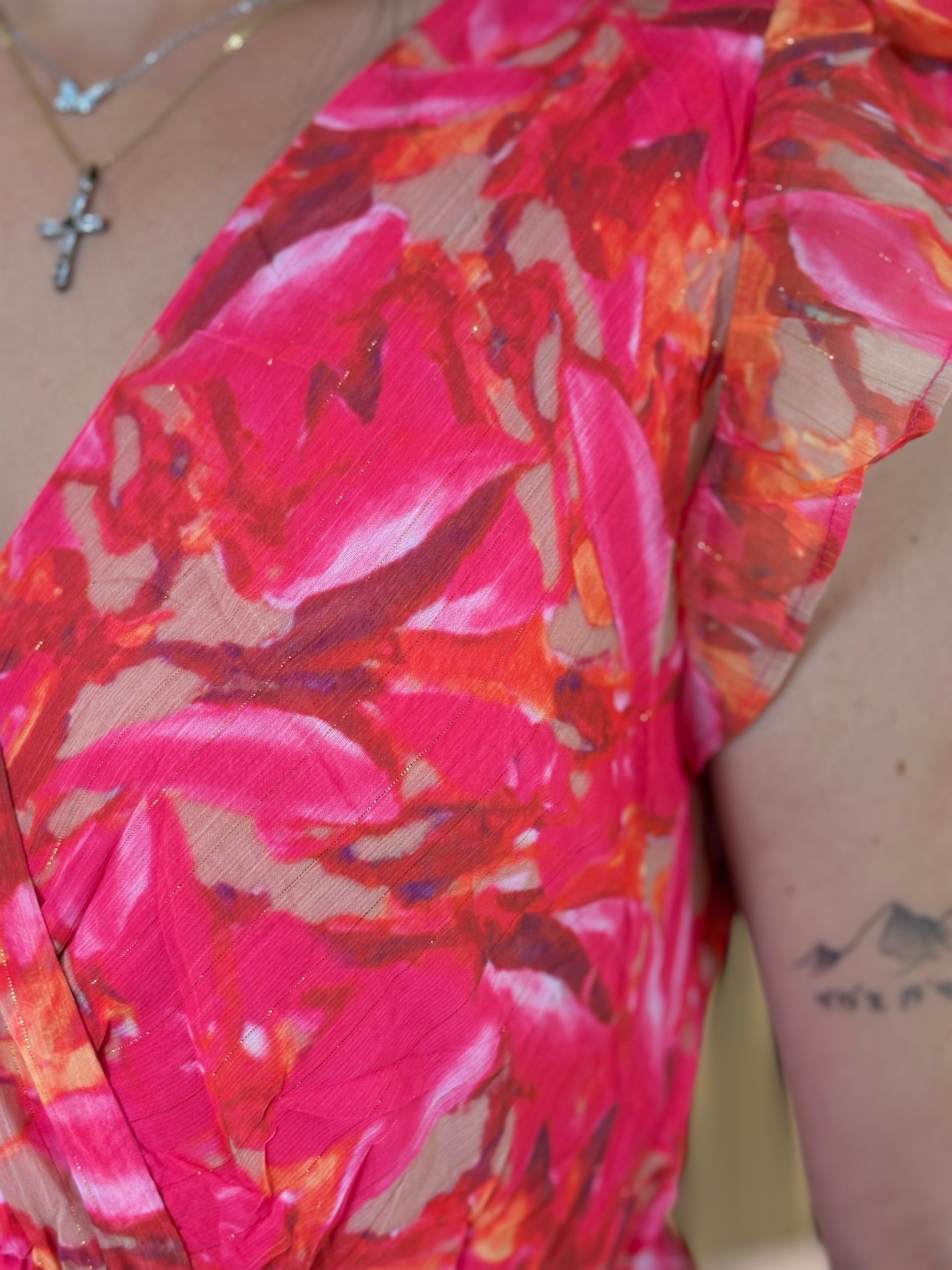 Robe Longue - Maia - Fuchsia