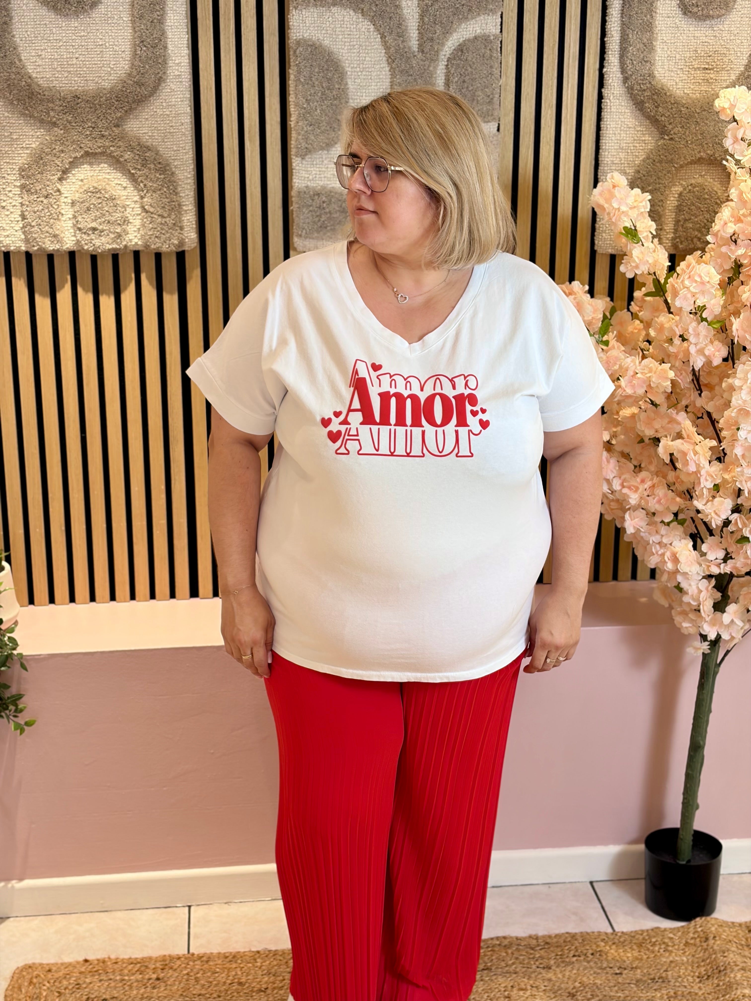 T-shirt - Maureen - Rouge