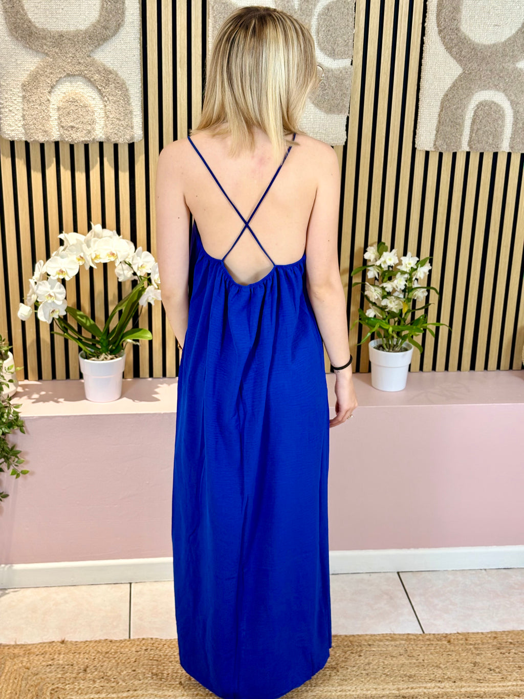 Robe Longue - Lana - Bleu Roi