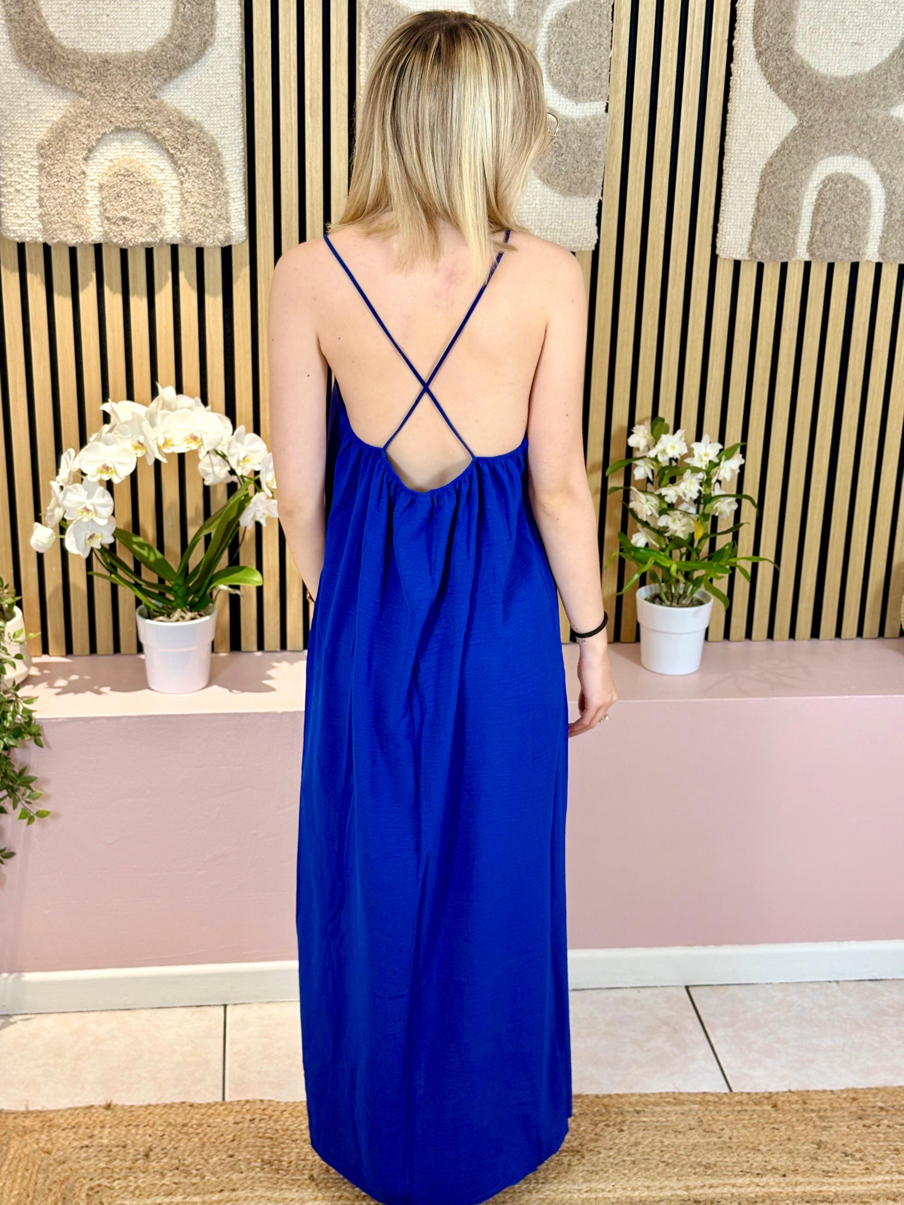 Robe Longue - Lana - Bleu Roi