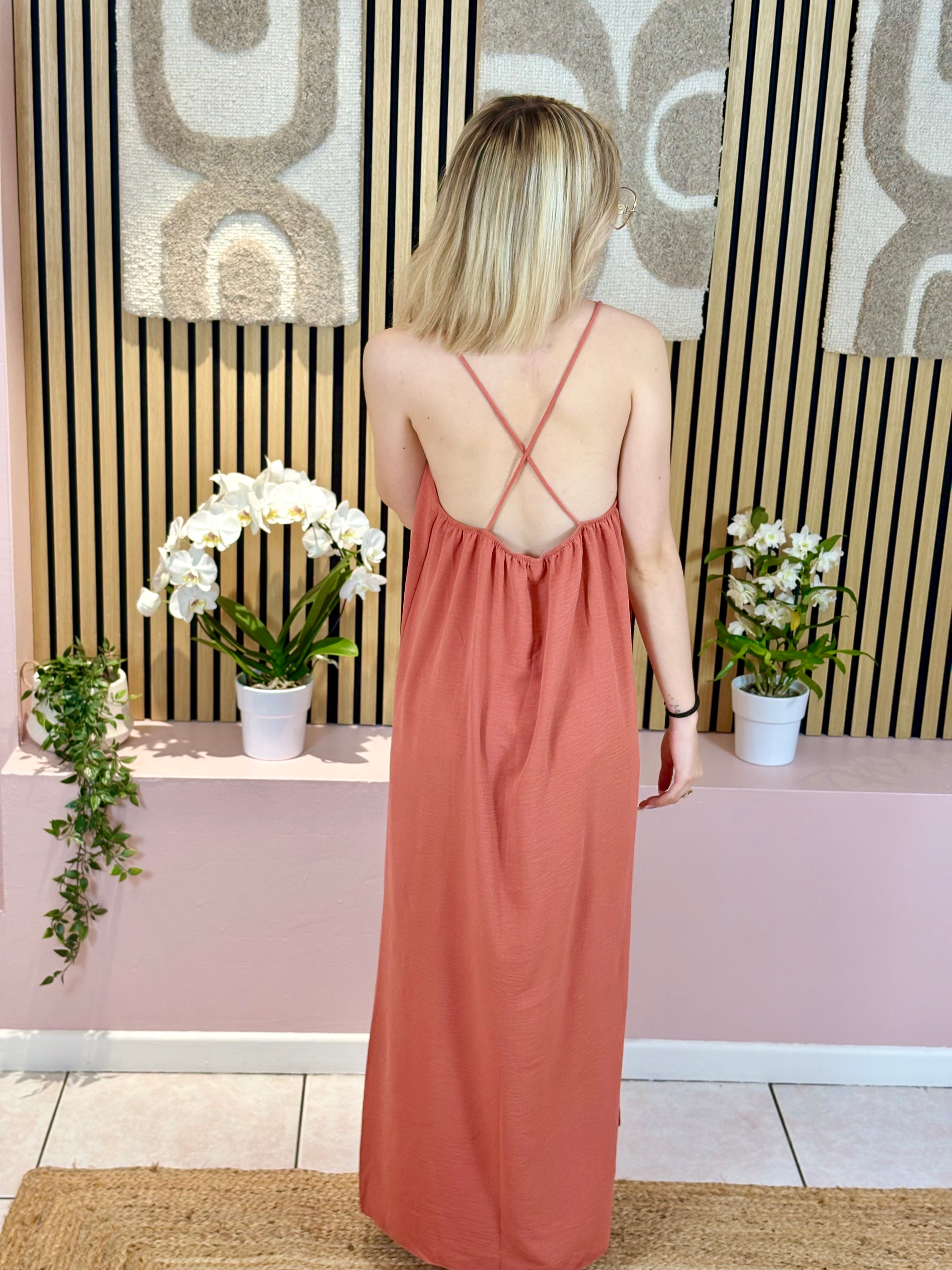 Robe Longue - Lana - Teracotta