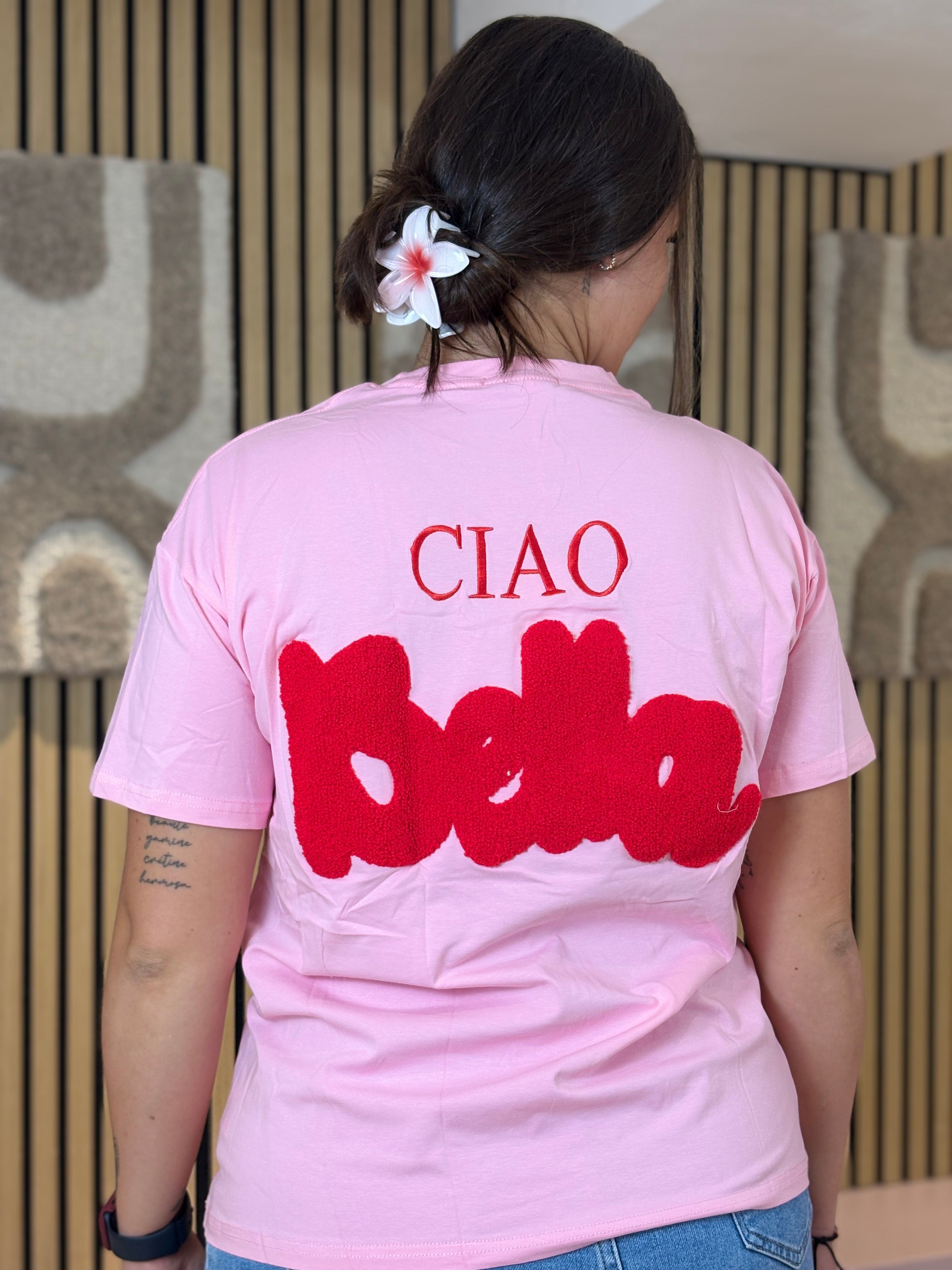 T-shirt - Ciao Bella - Rose