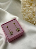 Boucle d'oreille - Rose - Doré
