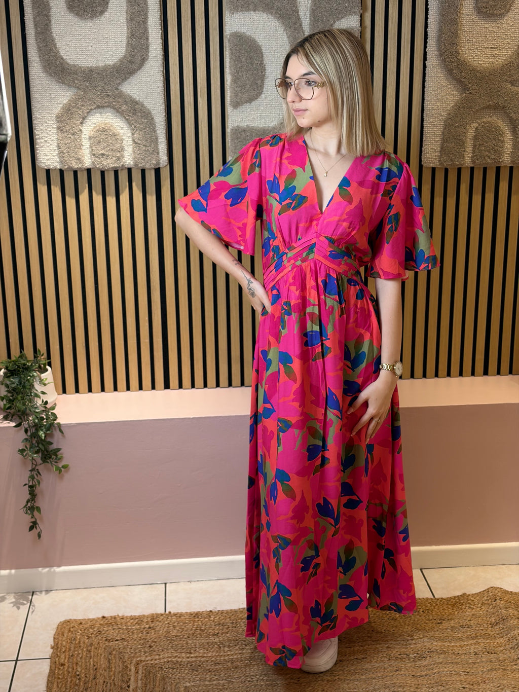 Robe Longue - Chiara - Fuchsia