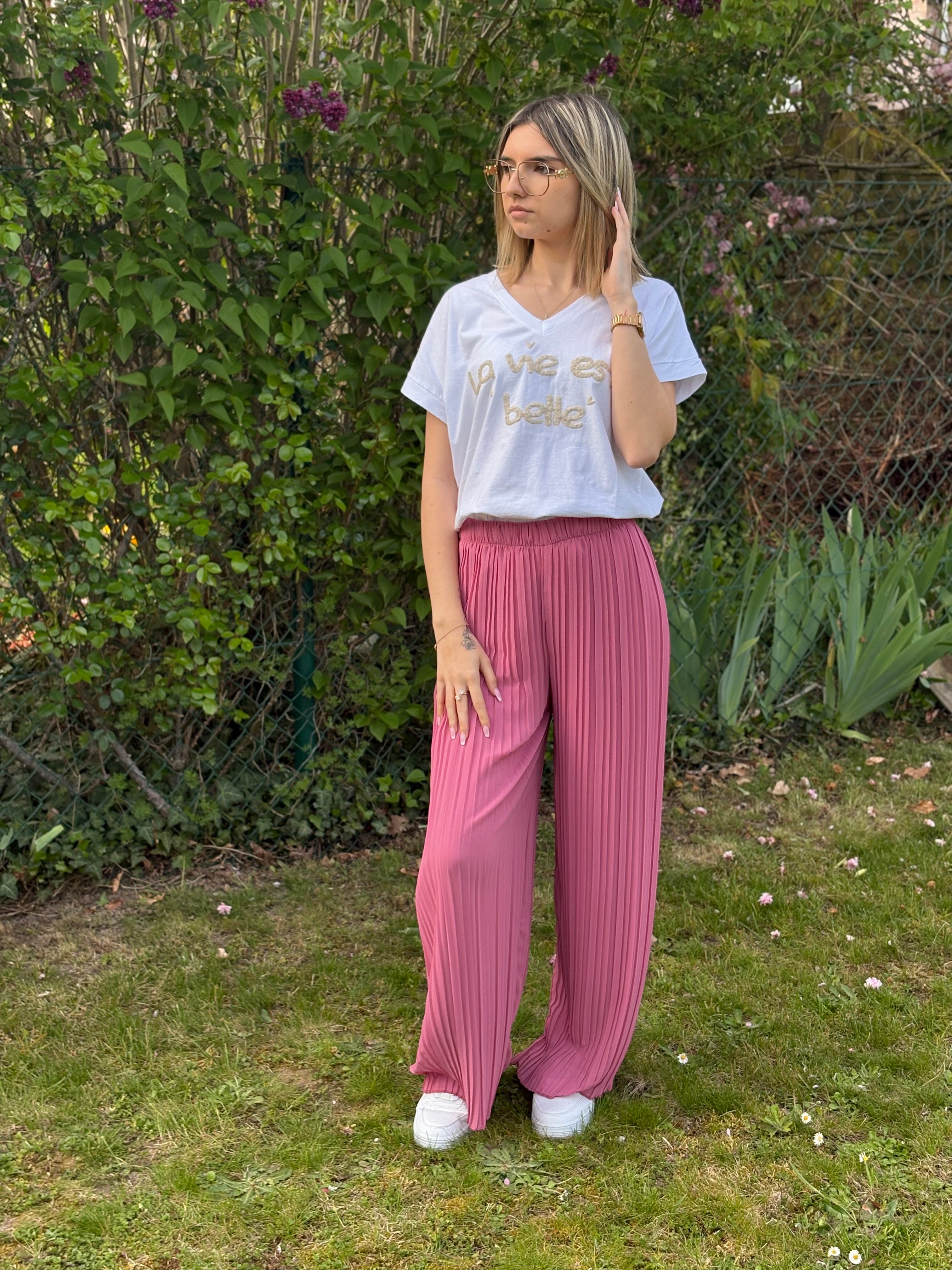 T-shirt - Belle - Beige