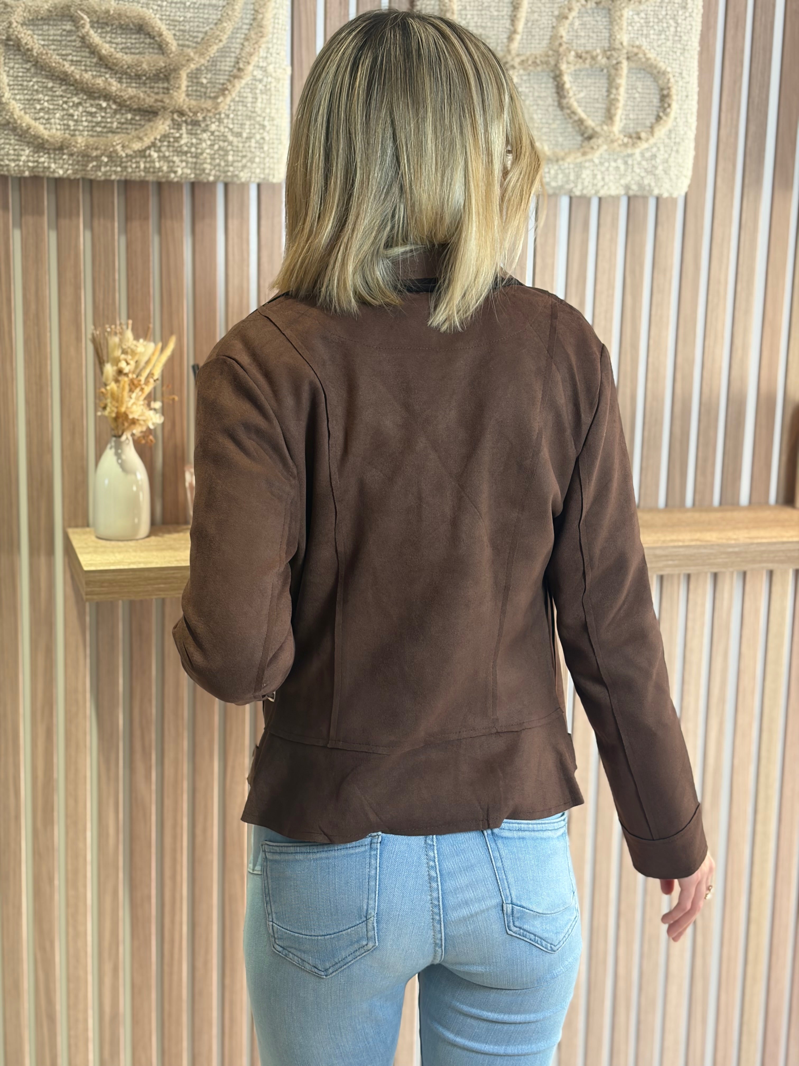 Perfecto suédine - Lilo - Chocolat