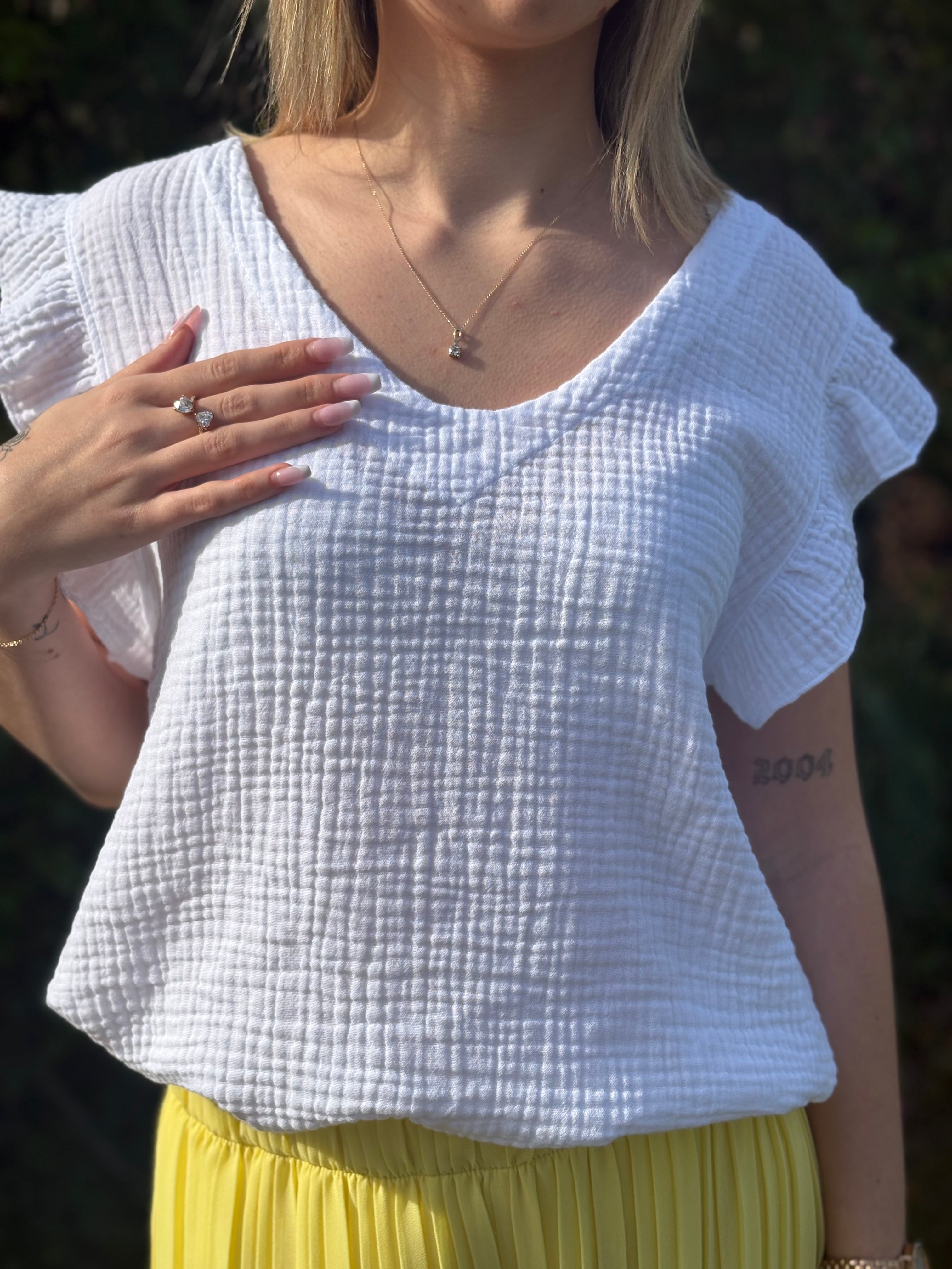 Blouse - Alba - Blanc