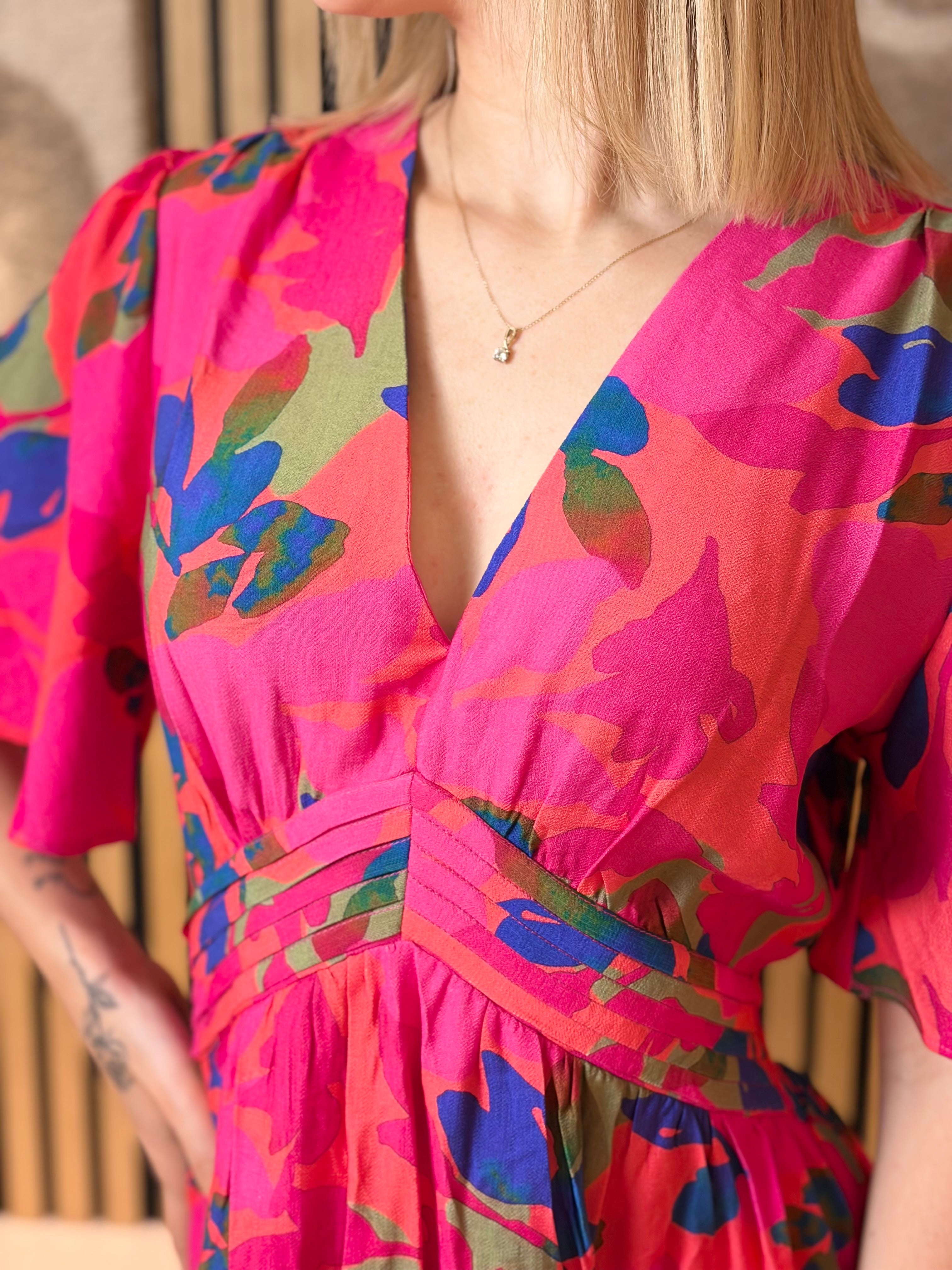 Robe Longue - Chiara - Fuchsia