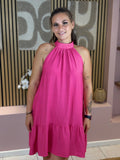 Robe Courte - Adriana - Fuchsia