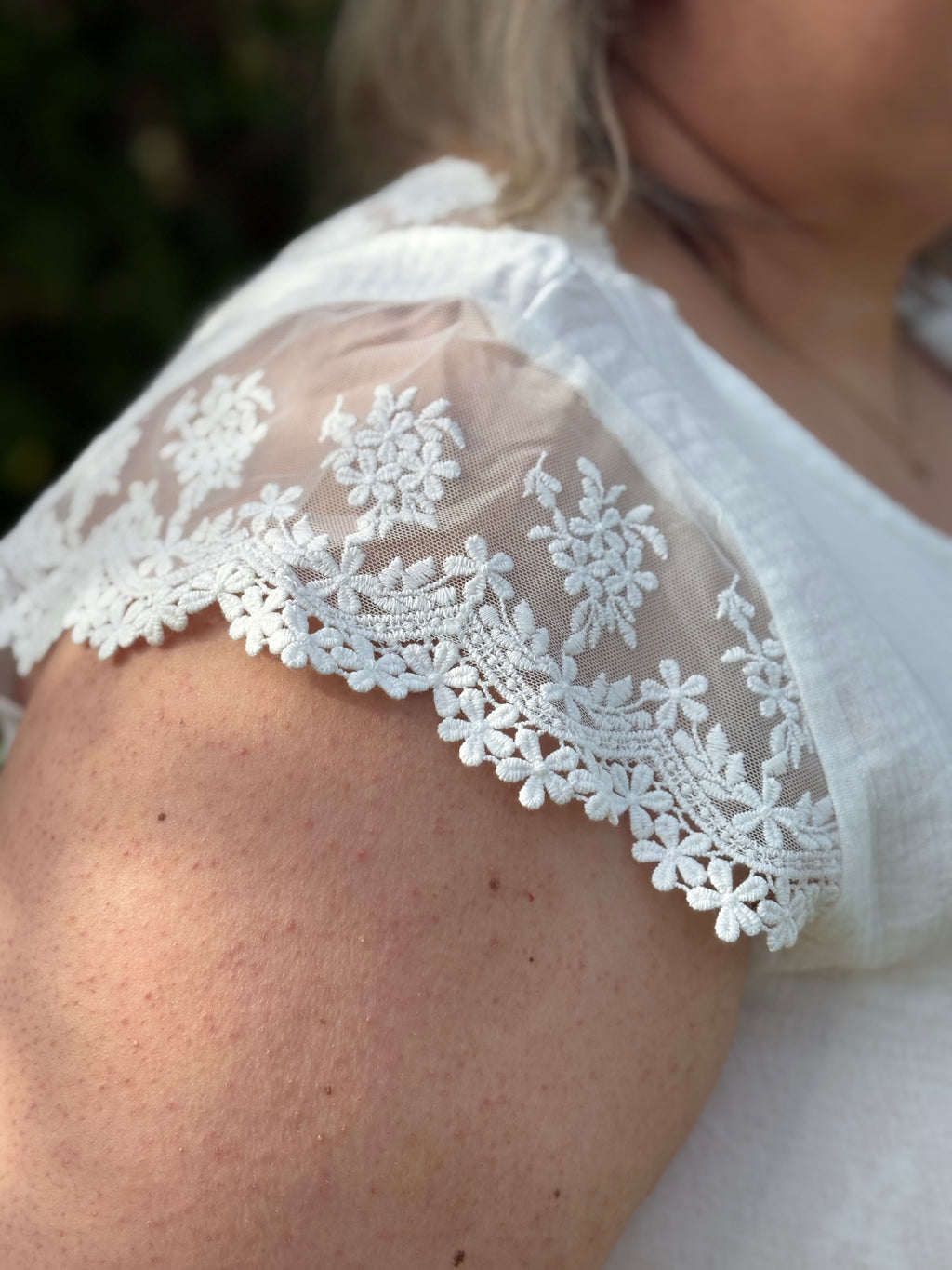 Blouse - Louisa - Blanc (grande taille)
