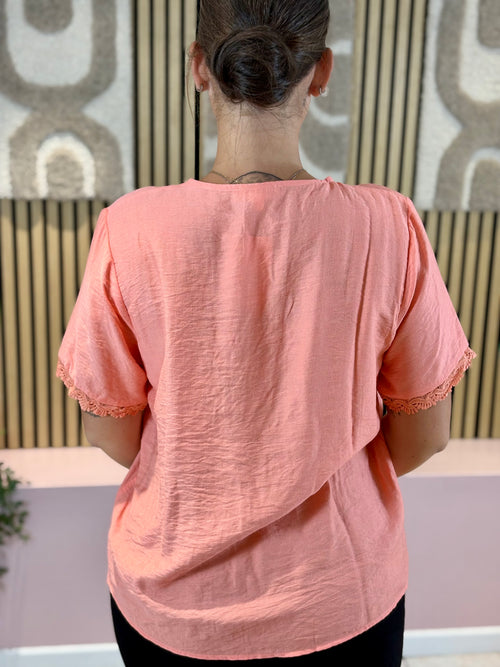 Blouse - Sofia - Corail
