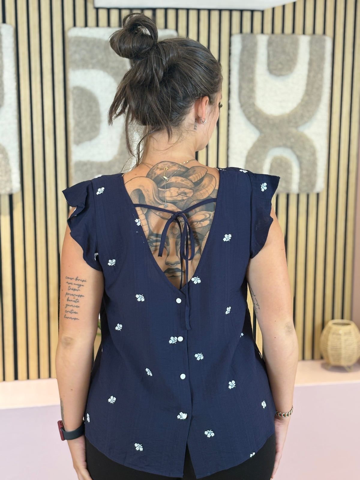 Blouse - Christelle - Bleu Marine