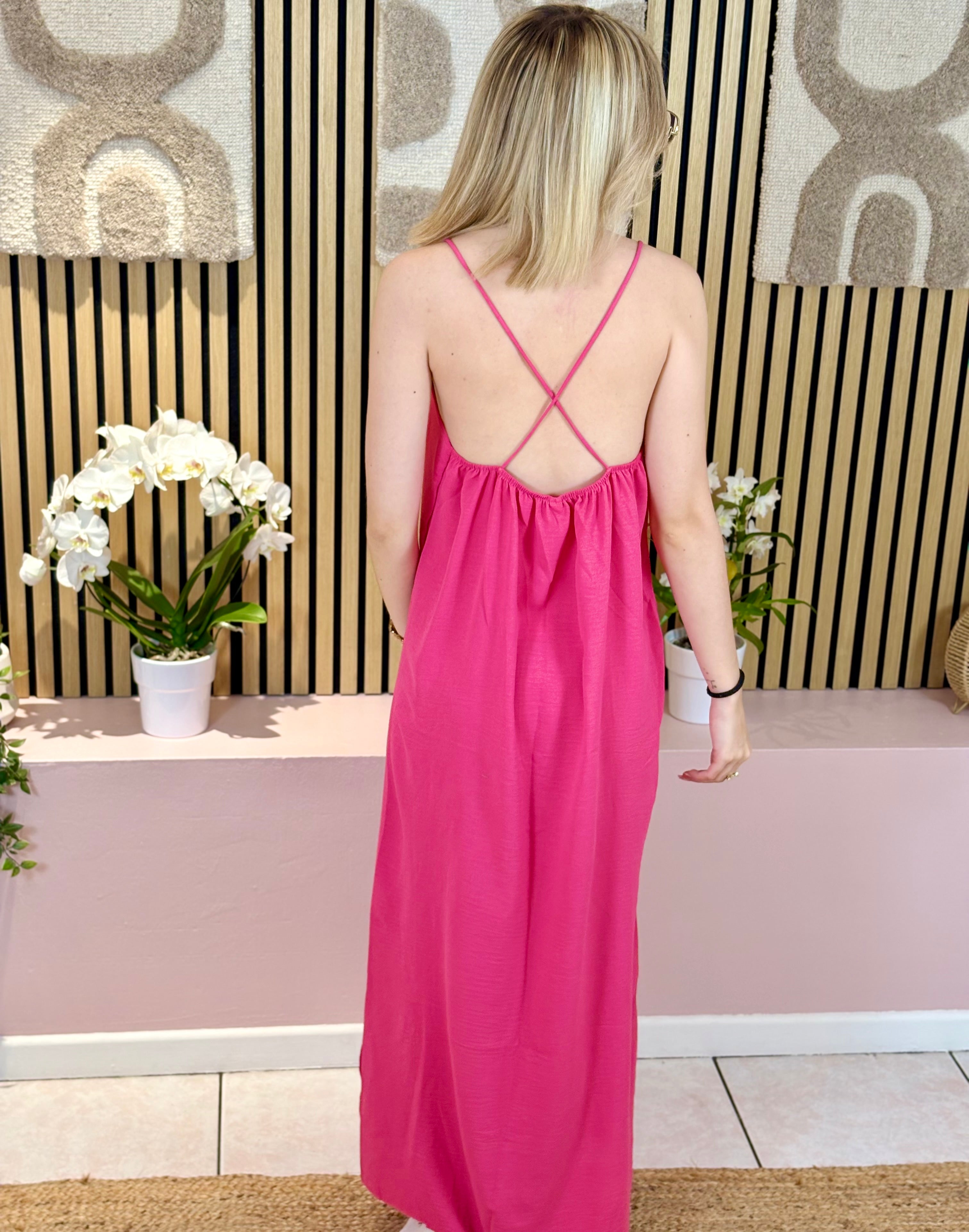 Robe Longue - Lana - Fuchsia
