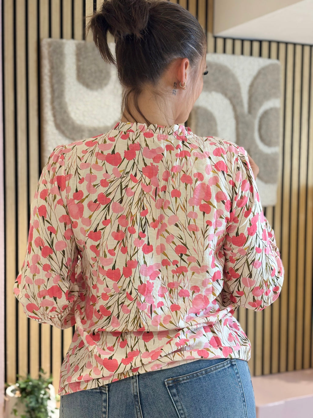 Chemise - Lily - Rose fleuri