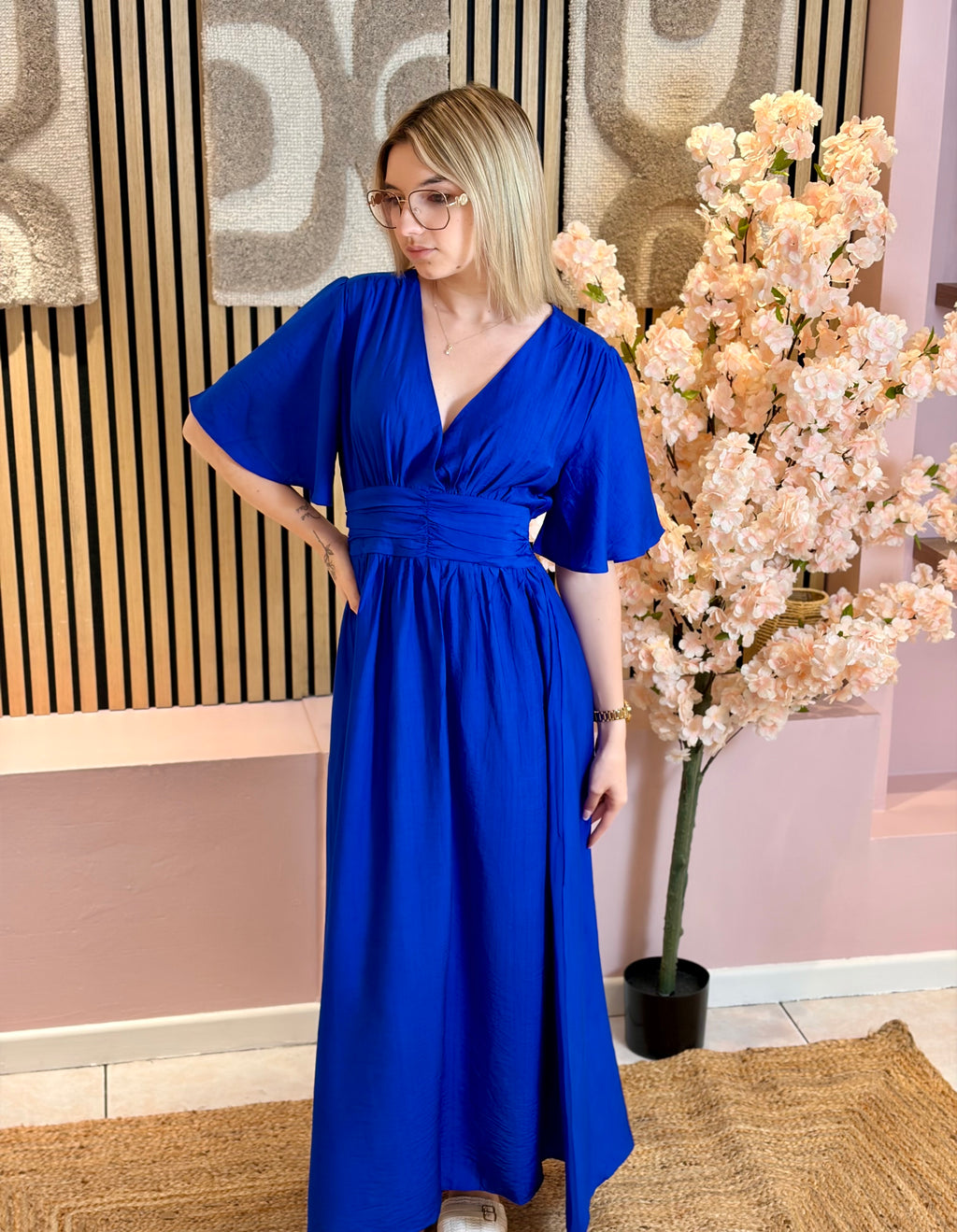 Robe Longue - Sarah - Bleu électrique