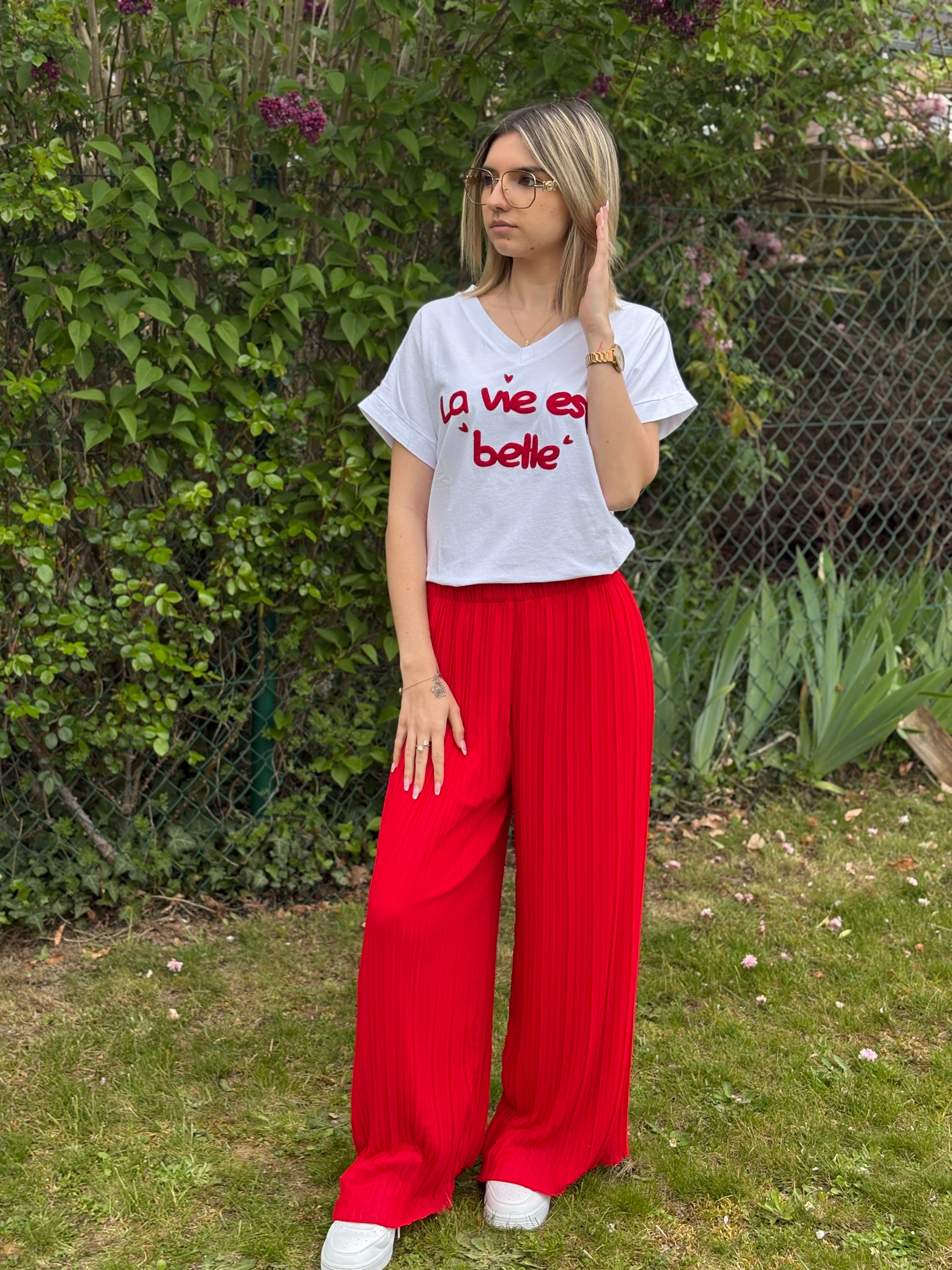 T-shirt - Belle - Rouge
