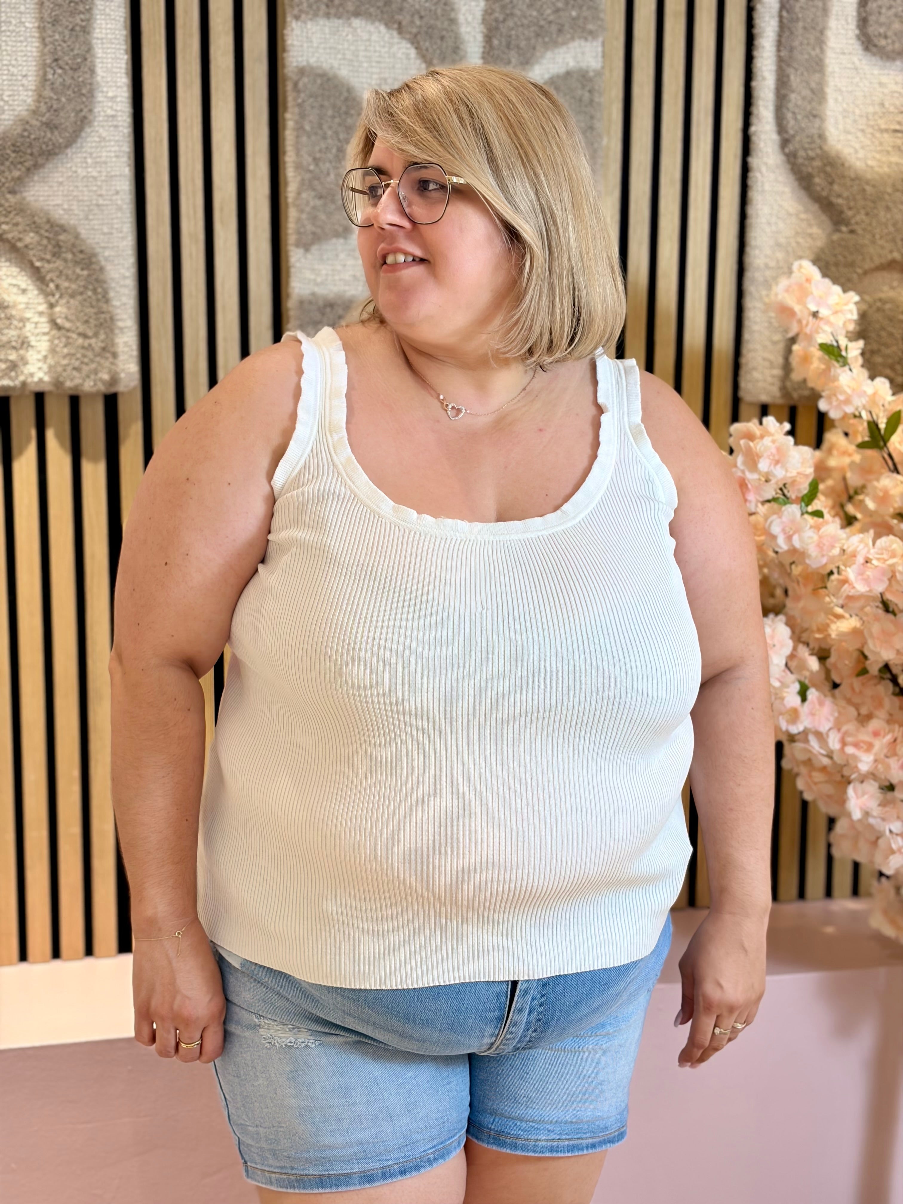 Top - Pauline - Blanc