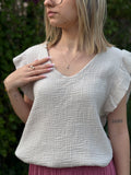 Blouse - Alba - Beige