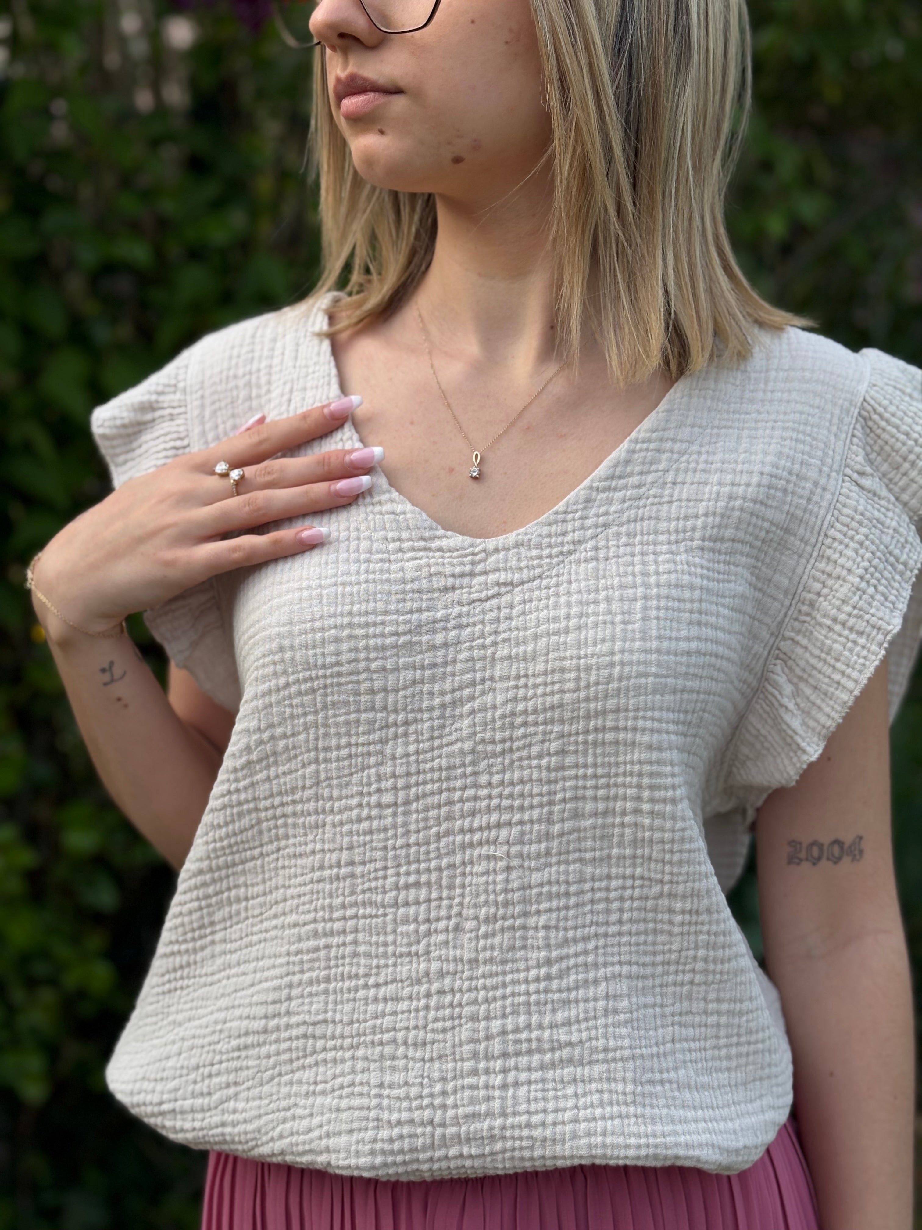 Blouse - Alba - Beige
