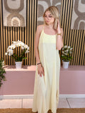 Robe Longue - Lana - Jaune pastel