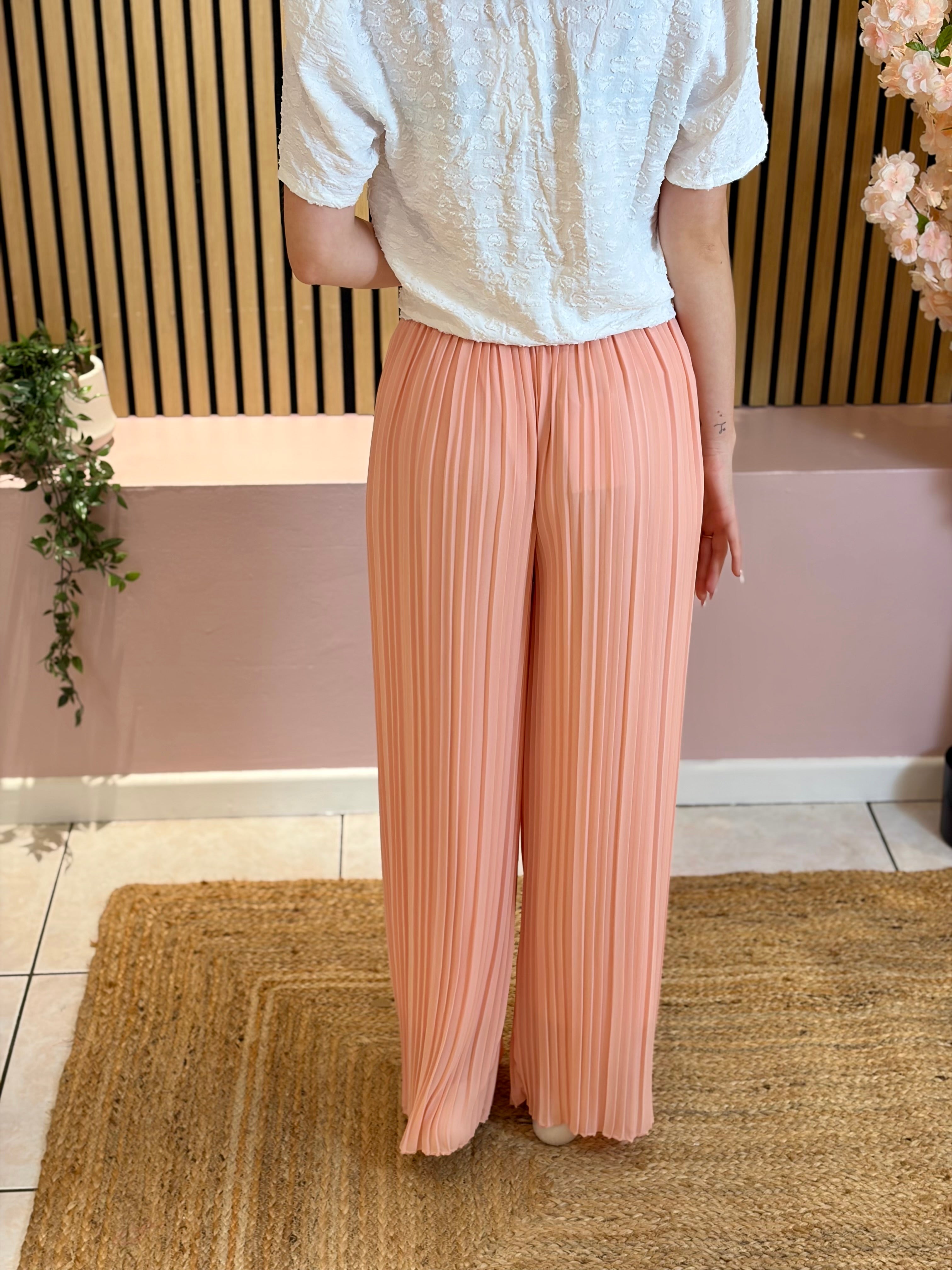 Palazzo Plissé - Alma - Blush