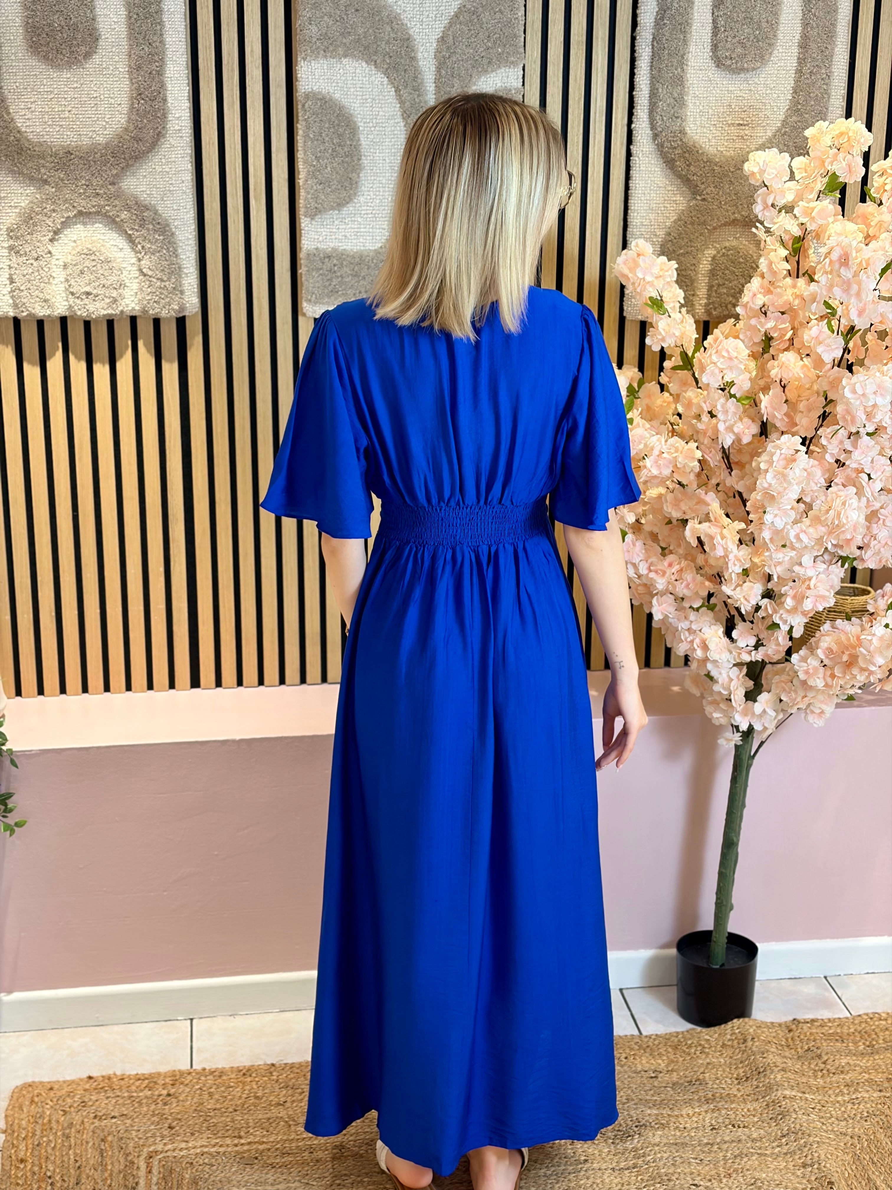 Robe Longue - Sarah - Bleu électrique