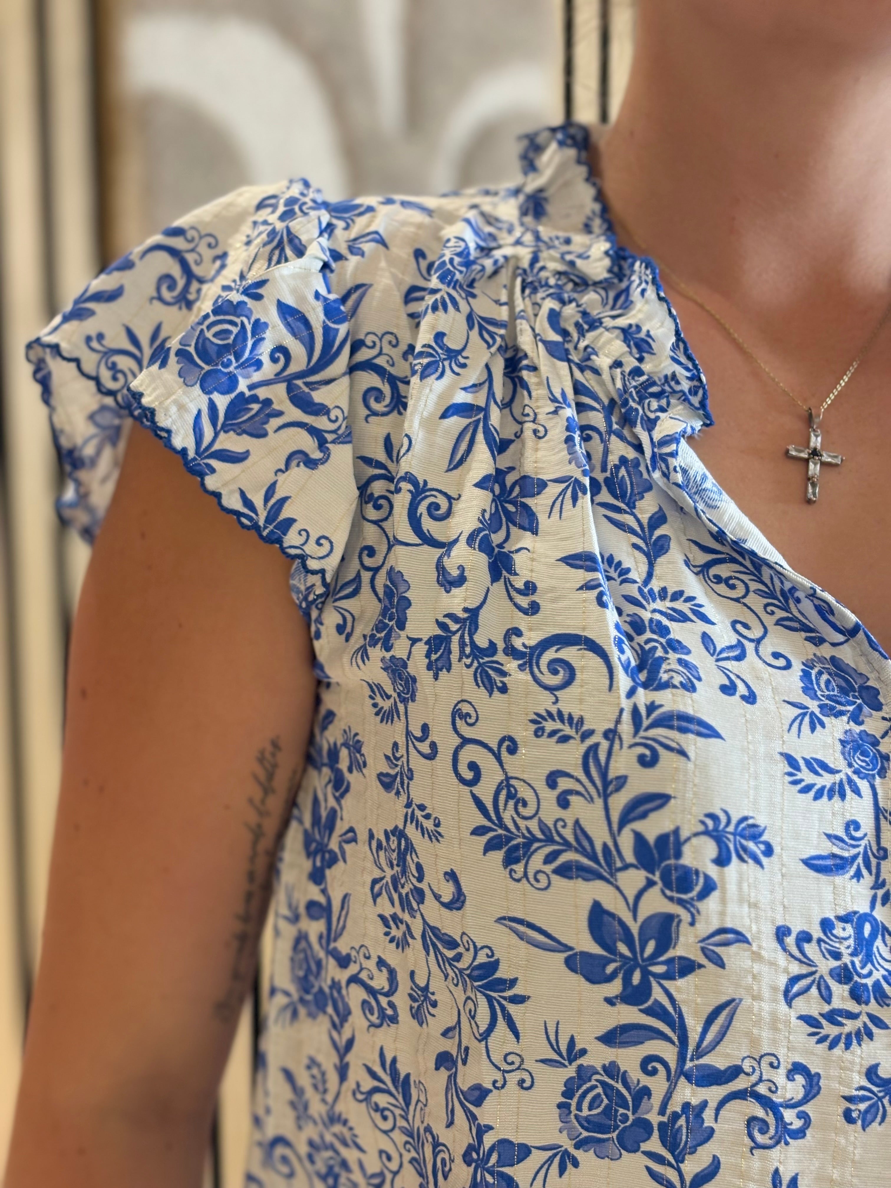 Blouse - Alya - Bleu