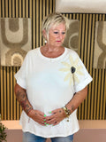 T-shirt - Flora - Blanc