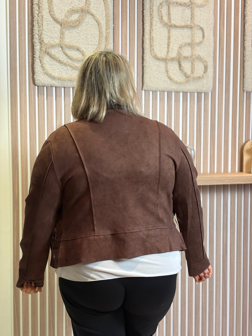 Perfecto suédine - Lilo - Chocolat (grande taille)