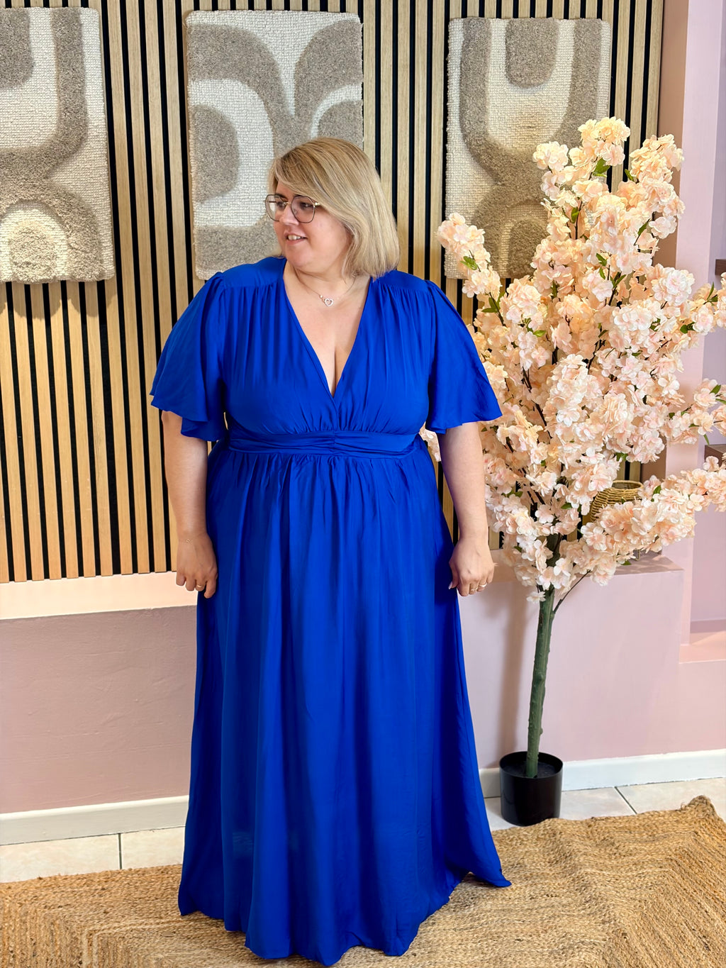 Robe Longue - Sarah - Bleu électrique