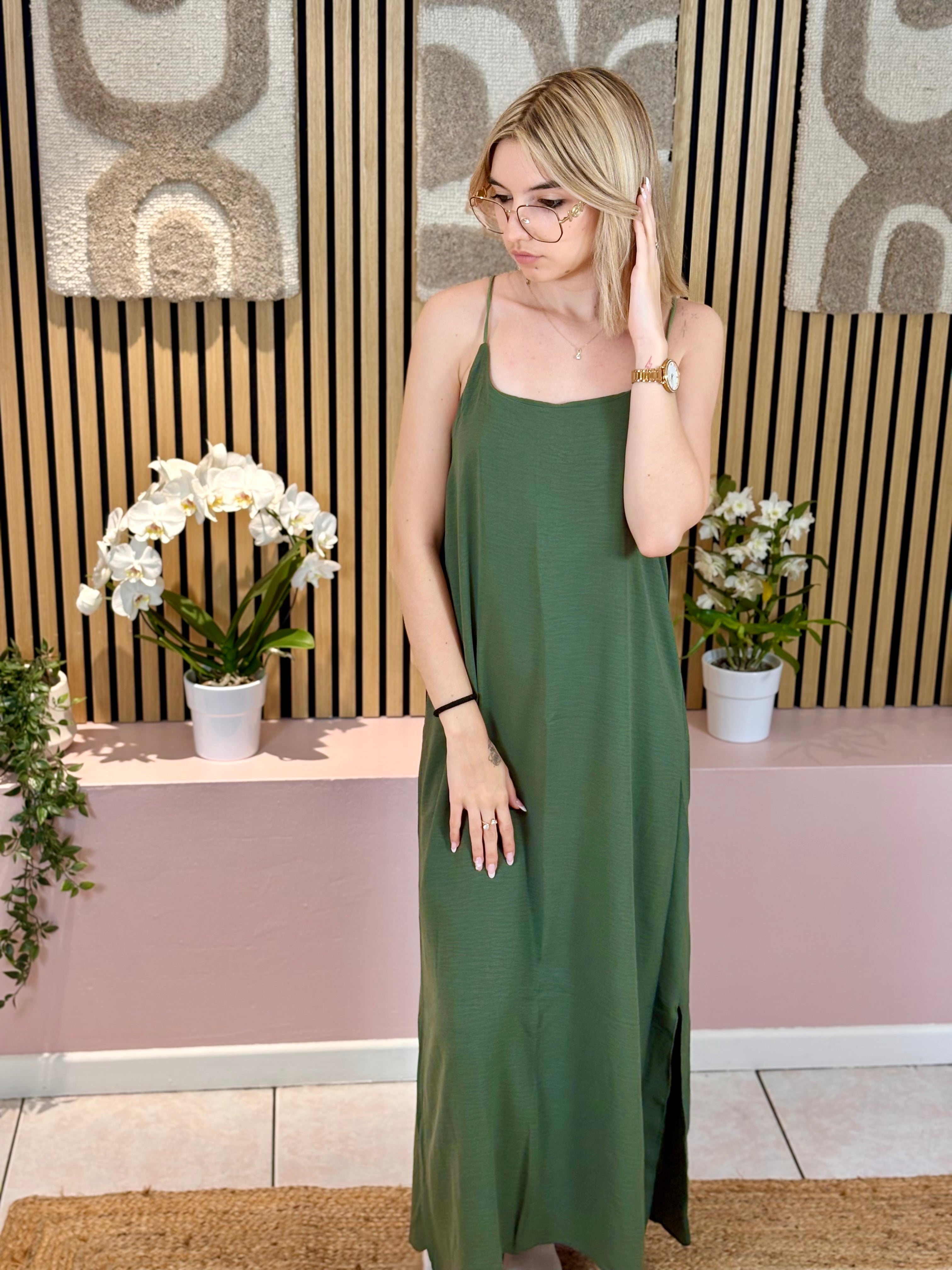 Robe Longue - Lana - Kaki