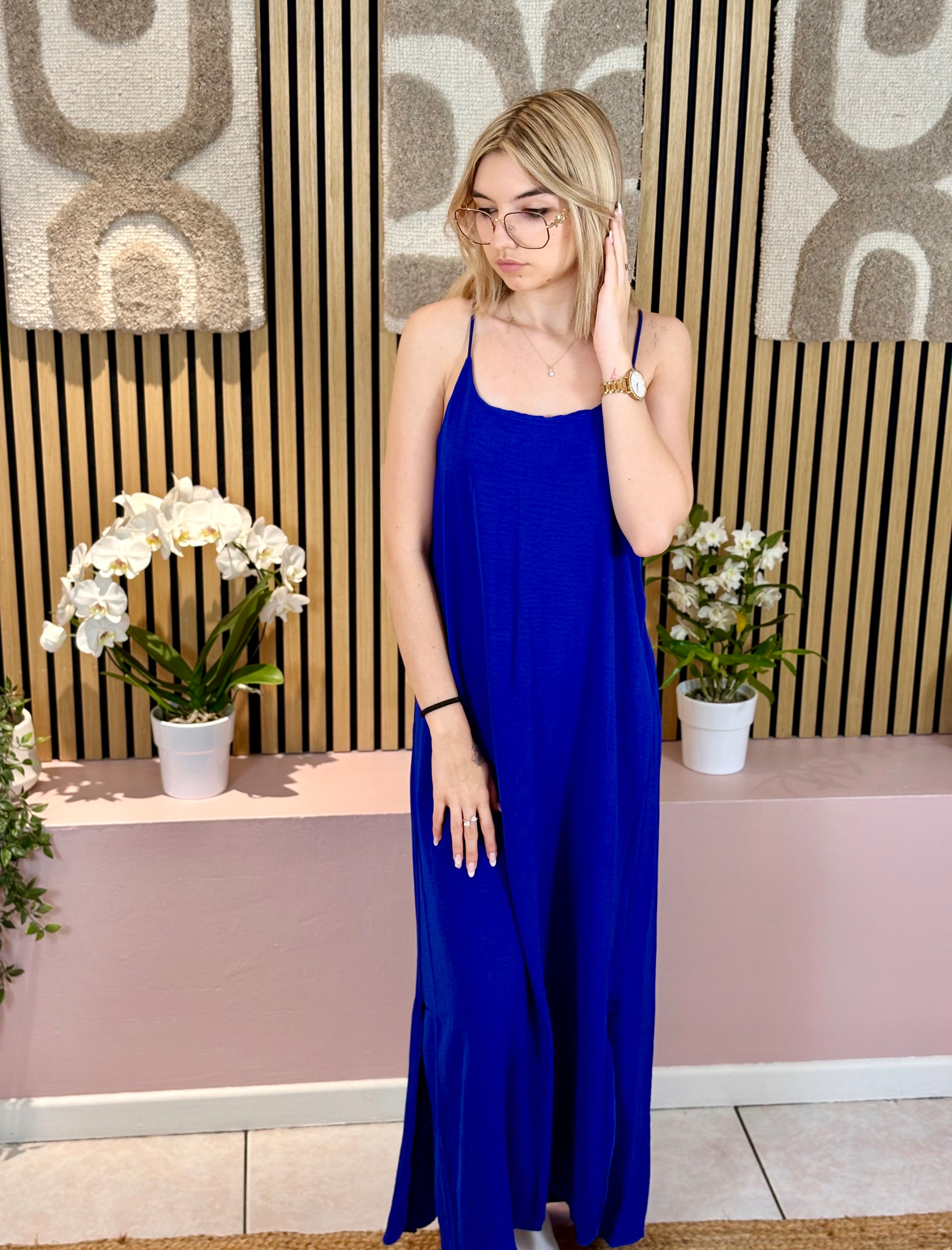Robe Longue - Lana - Bleu Roi