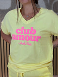 T-shirt - Club Amour - Jaune