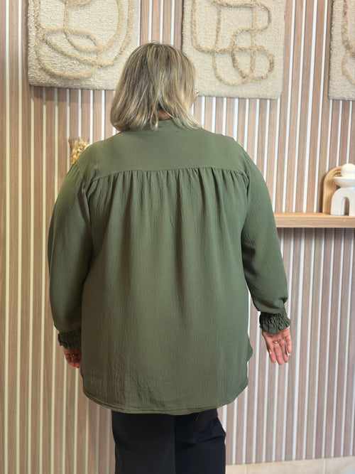 Blouse - Livia - Khaki (plus size)