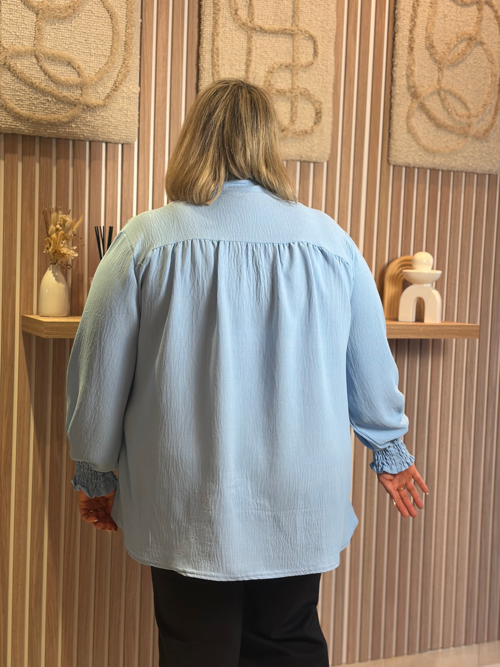 Blouse - Livia - Hemelsblauw (plus size)