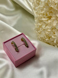 Boucle d'oreille - Rose - Doré