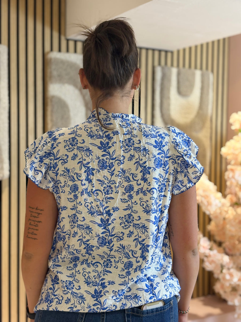 Blouse - Alya - Bleu