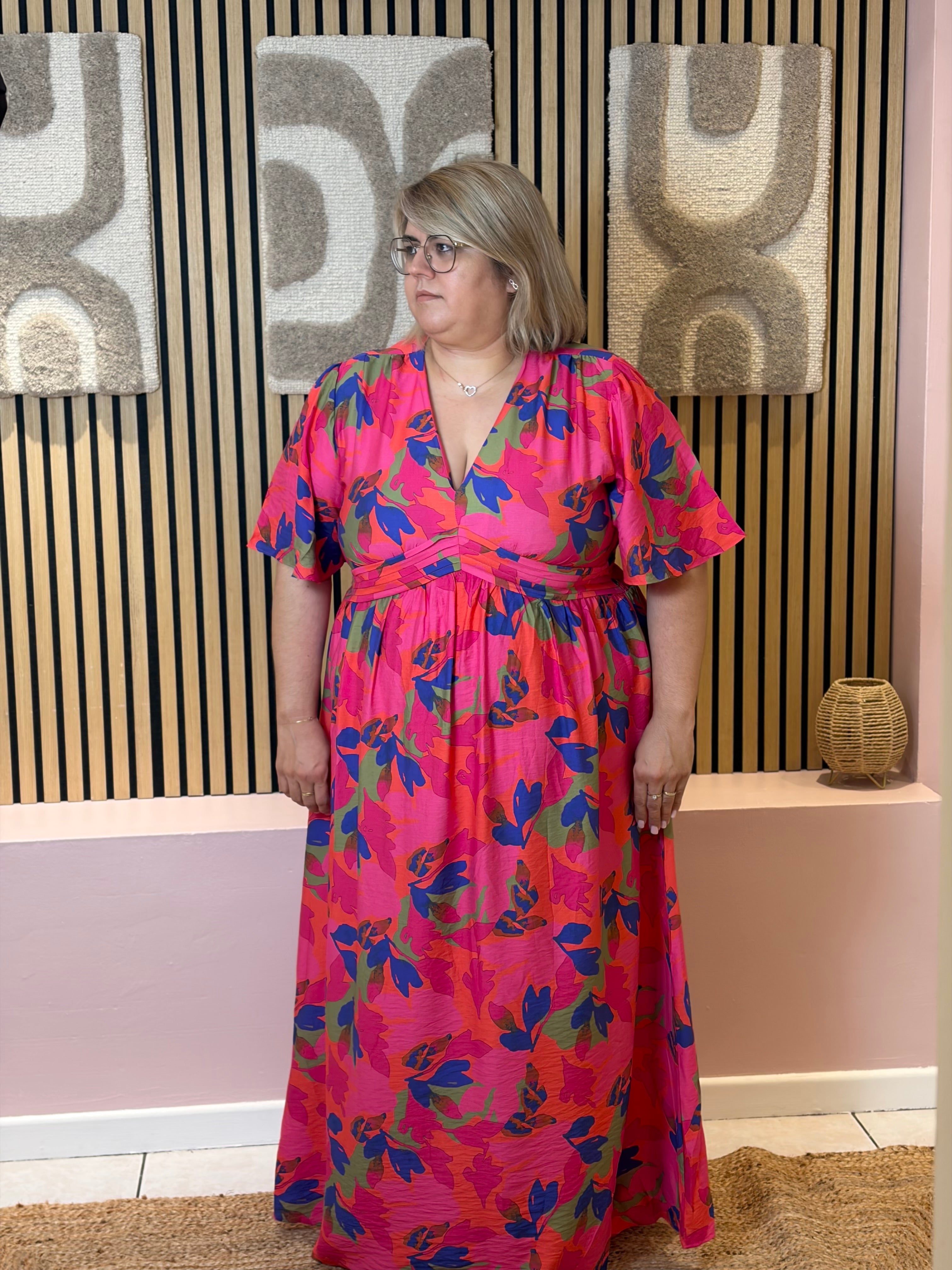 Robe Longue - Chiara - Fuchsia