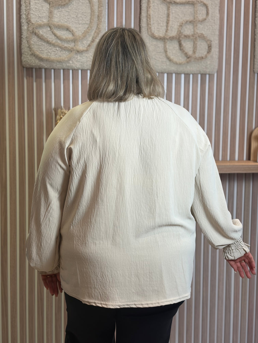 Blouse - Alice - Beige (grande taille)