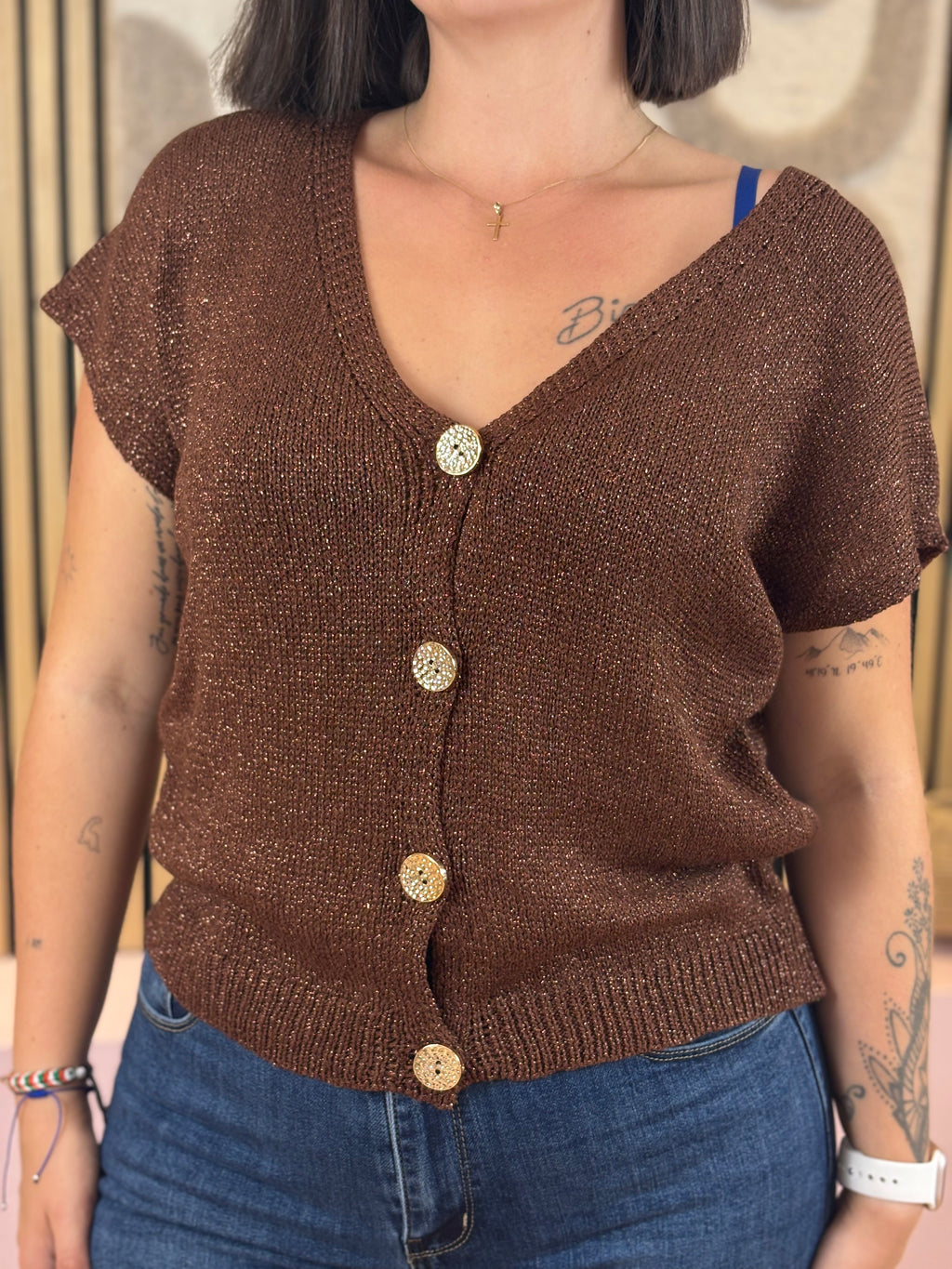 Gilet - Leonie - Chocolat