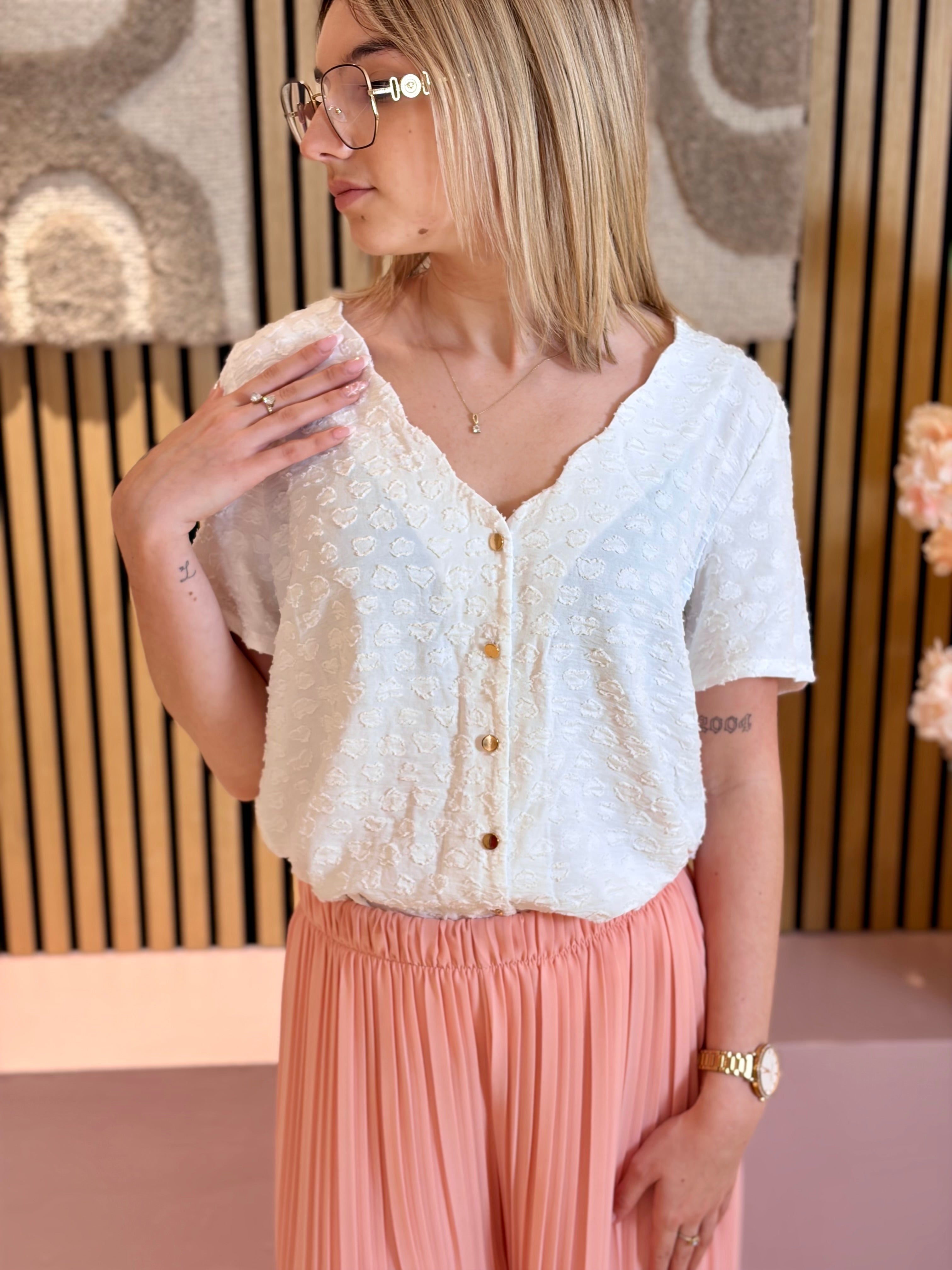 Blouse - Carmen - Blanc