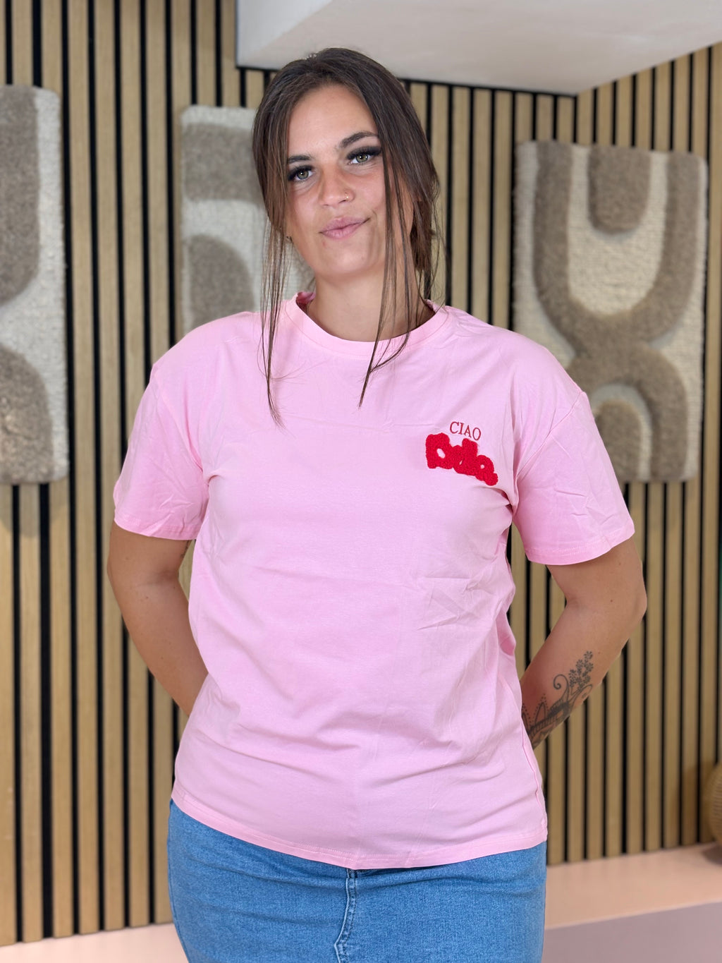 T-shirt - Ciao Bella - Rose