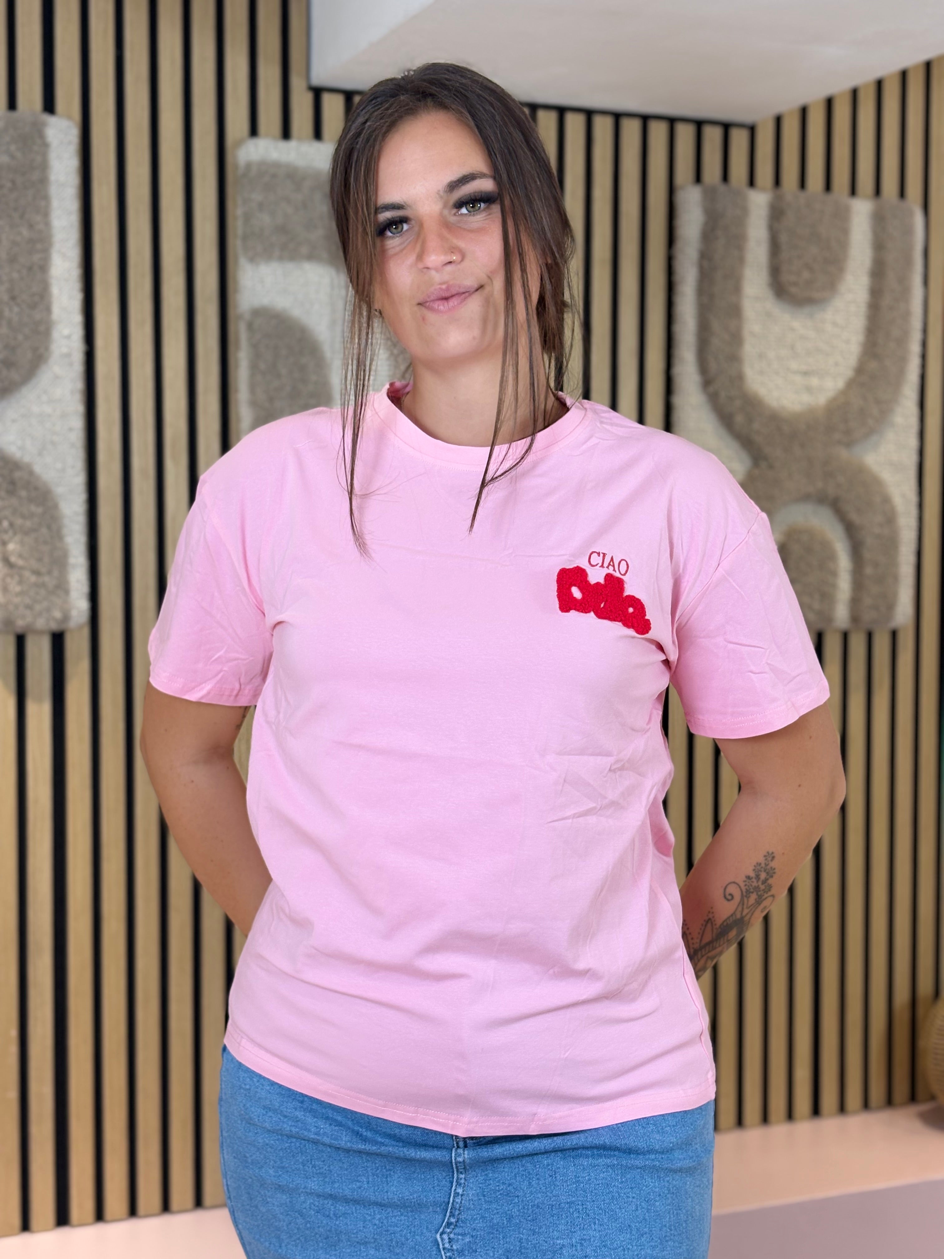 T-shirt - Ciao Bella - Rose