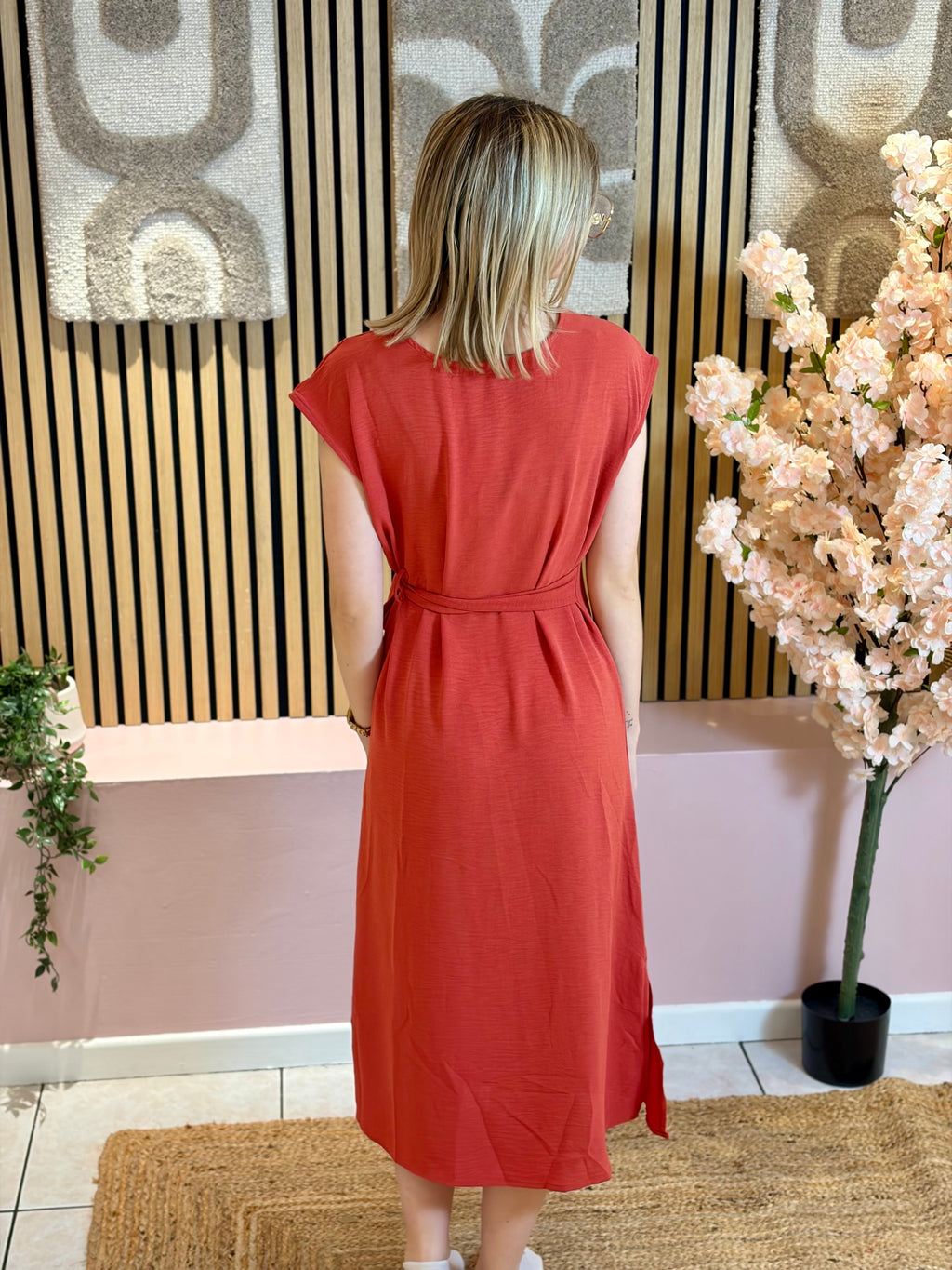 Robe Longue - Lia - Terracotta